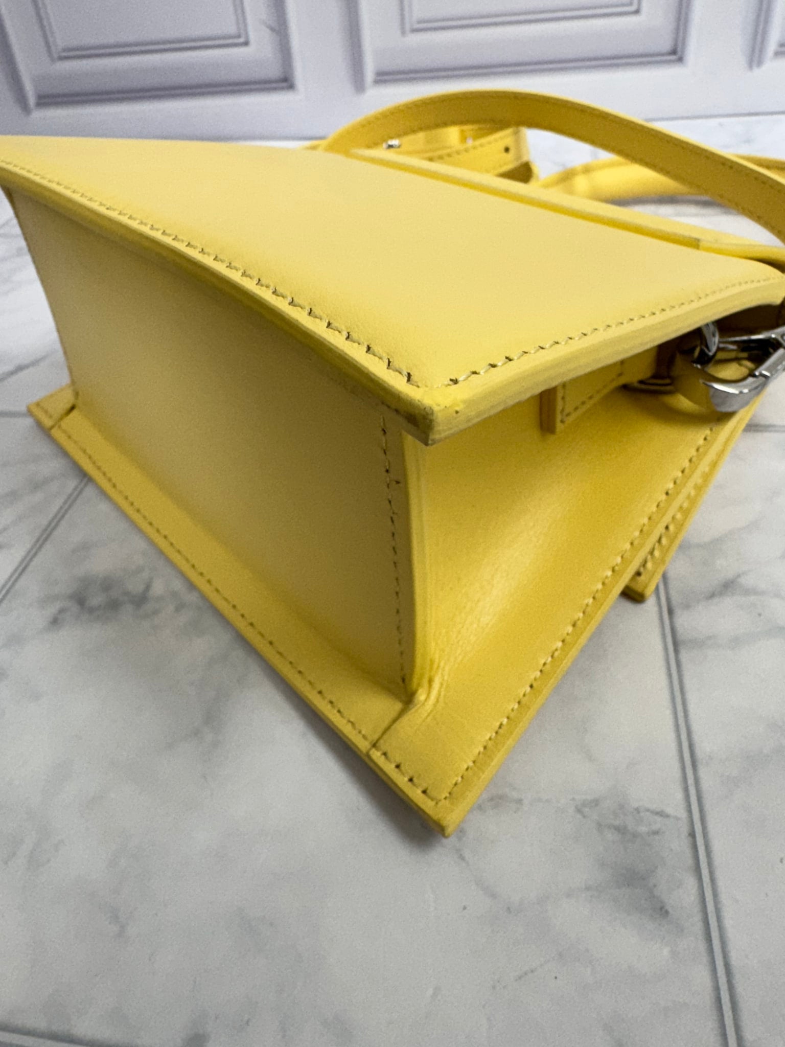 Jacquemus Yellow Leather Le Chiquito 2Way Bag