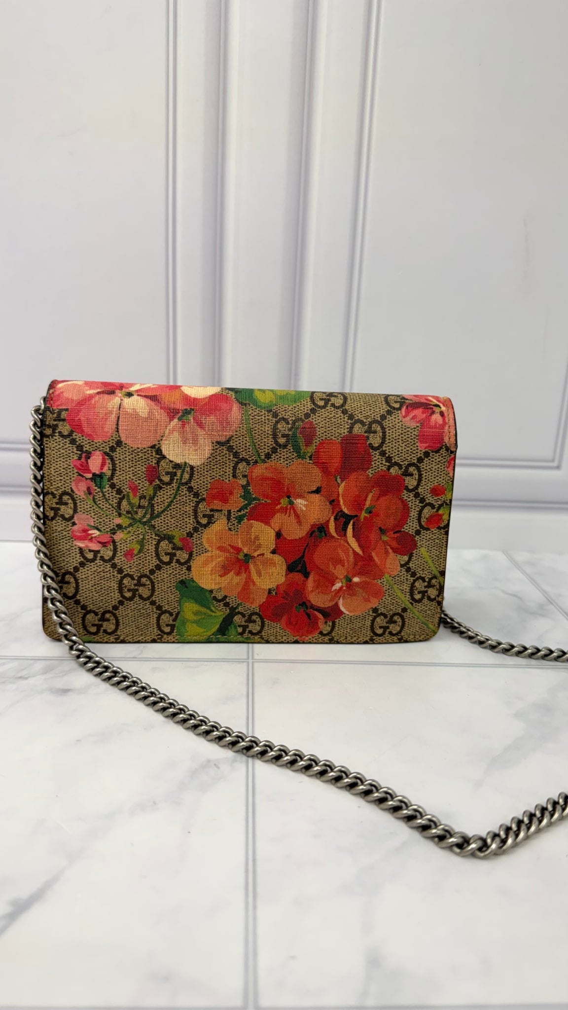 Gucci GG Supreme Dionysus Bloom Super Mini Crossbody 
