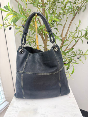 Bottega Veneta Black Leather Shoulder Bag