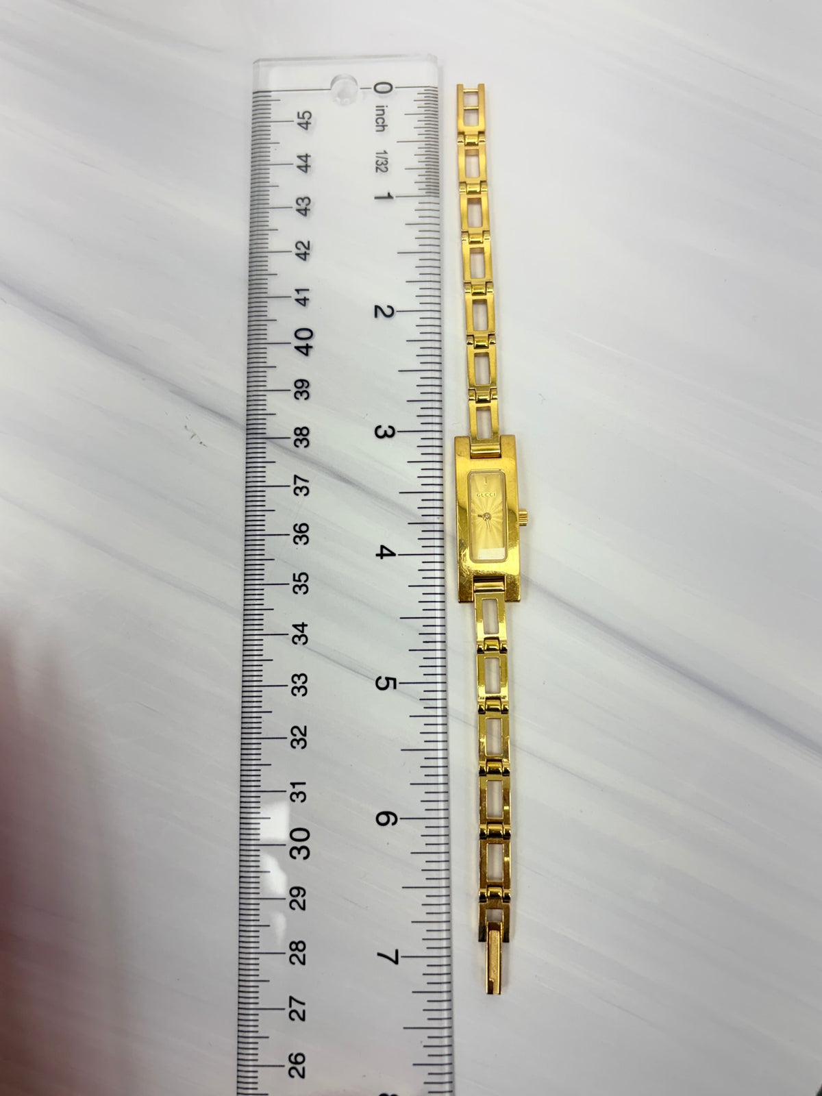 Gucci Gold Tone Stainless Steel Quartz Watch