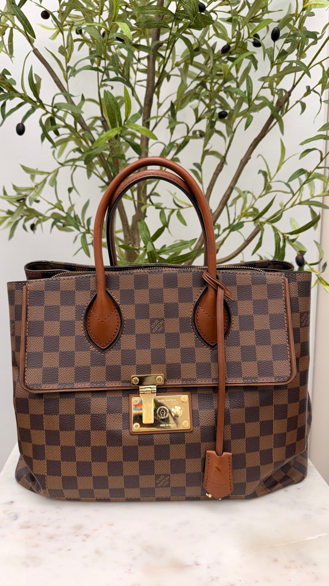 Louis Vuitton Damier Ebene Ascot Bag