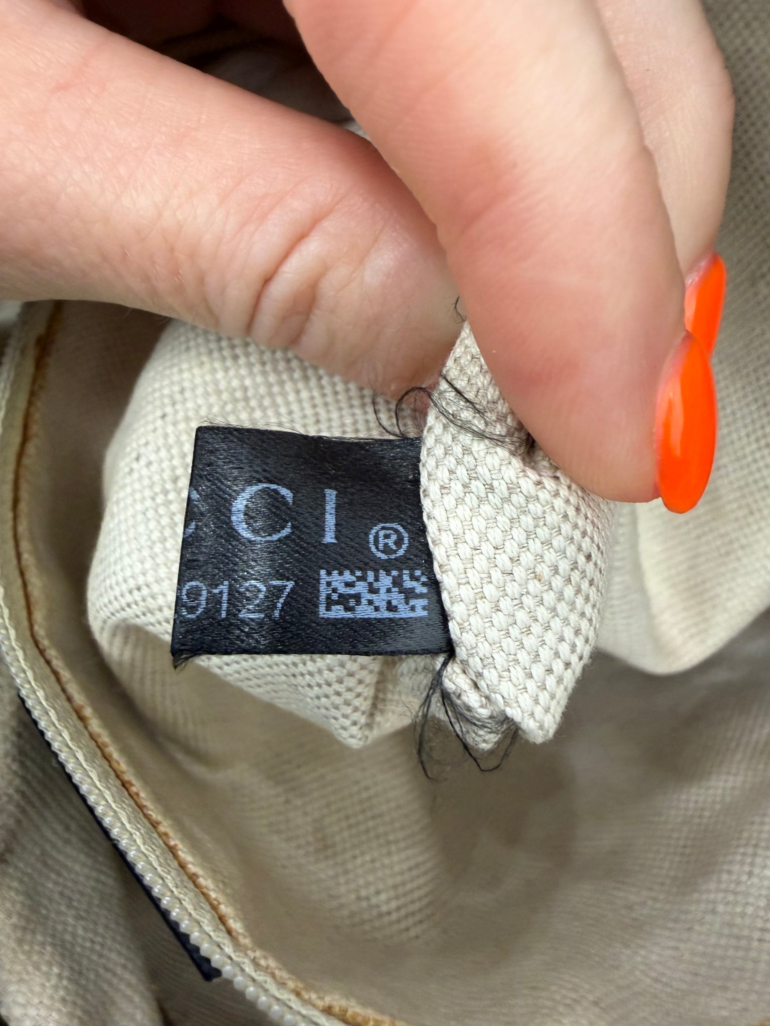 Gucci Beige Diamante Canvas Sukey Handbag