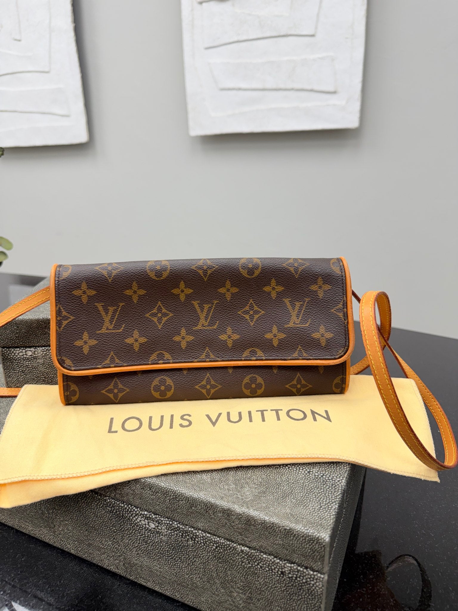 Louis Vuitton Monogram Twin Pochette GM Crossbody Bag 