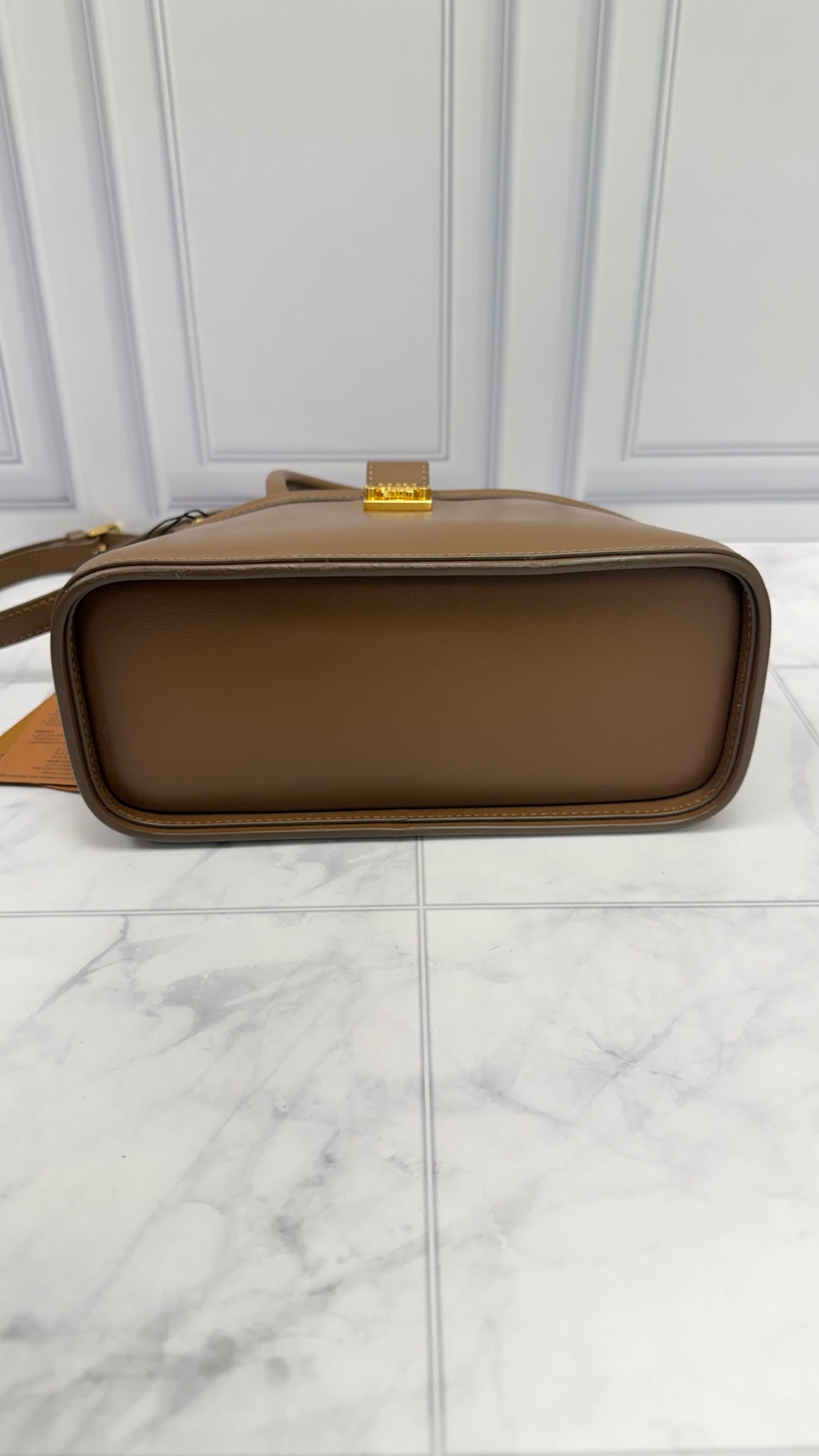 BRAND NEW- MCM Brown Leather Dome 2Way Bag