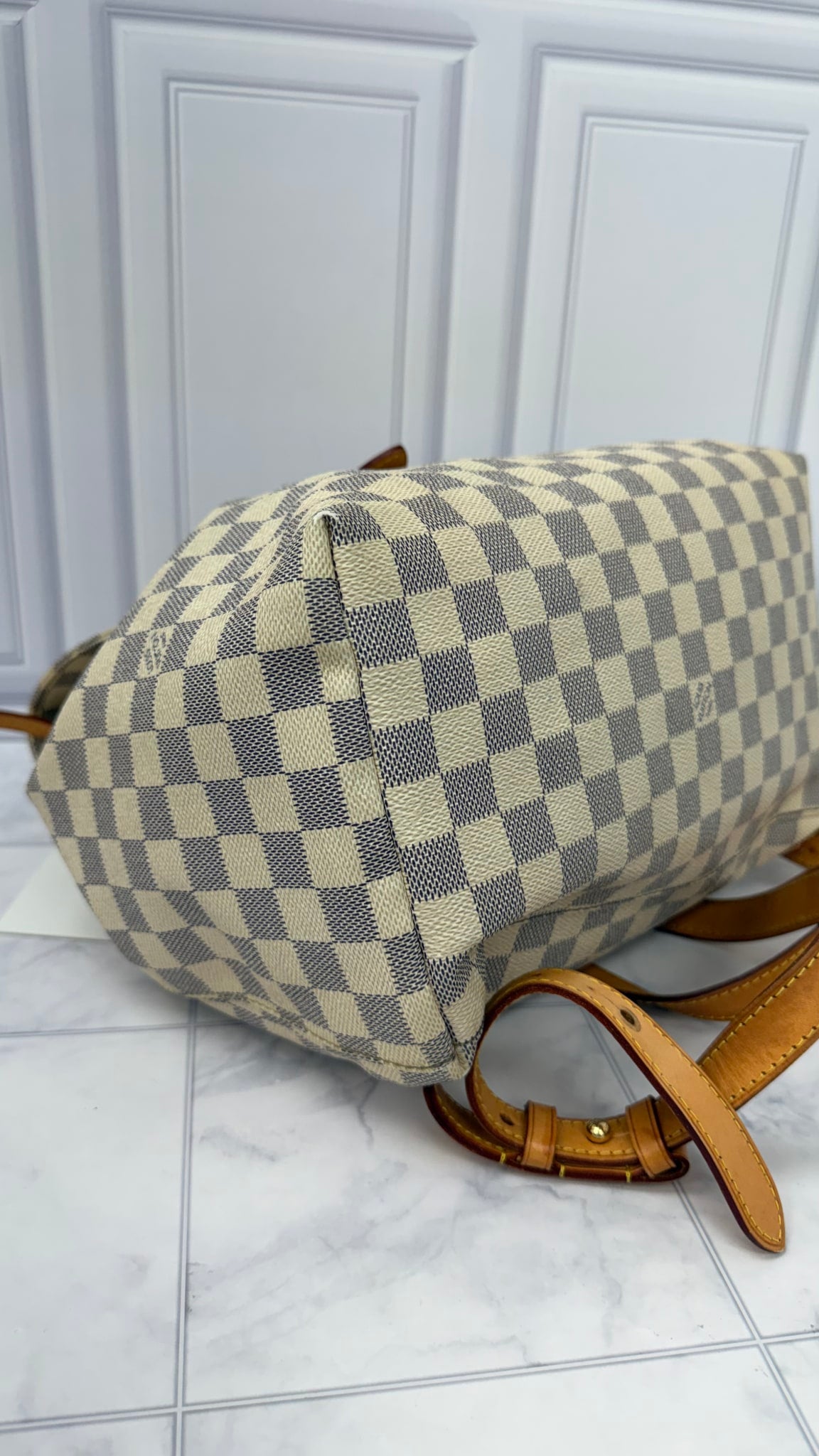 Louis Vuitton Damier Azur Sperone Medium Backpack 