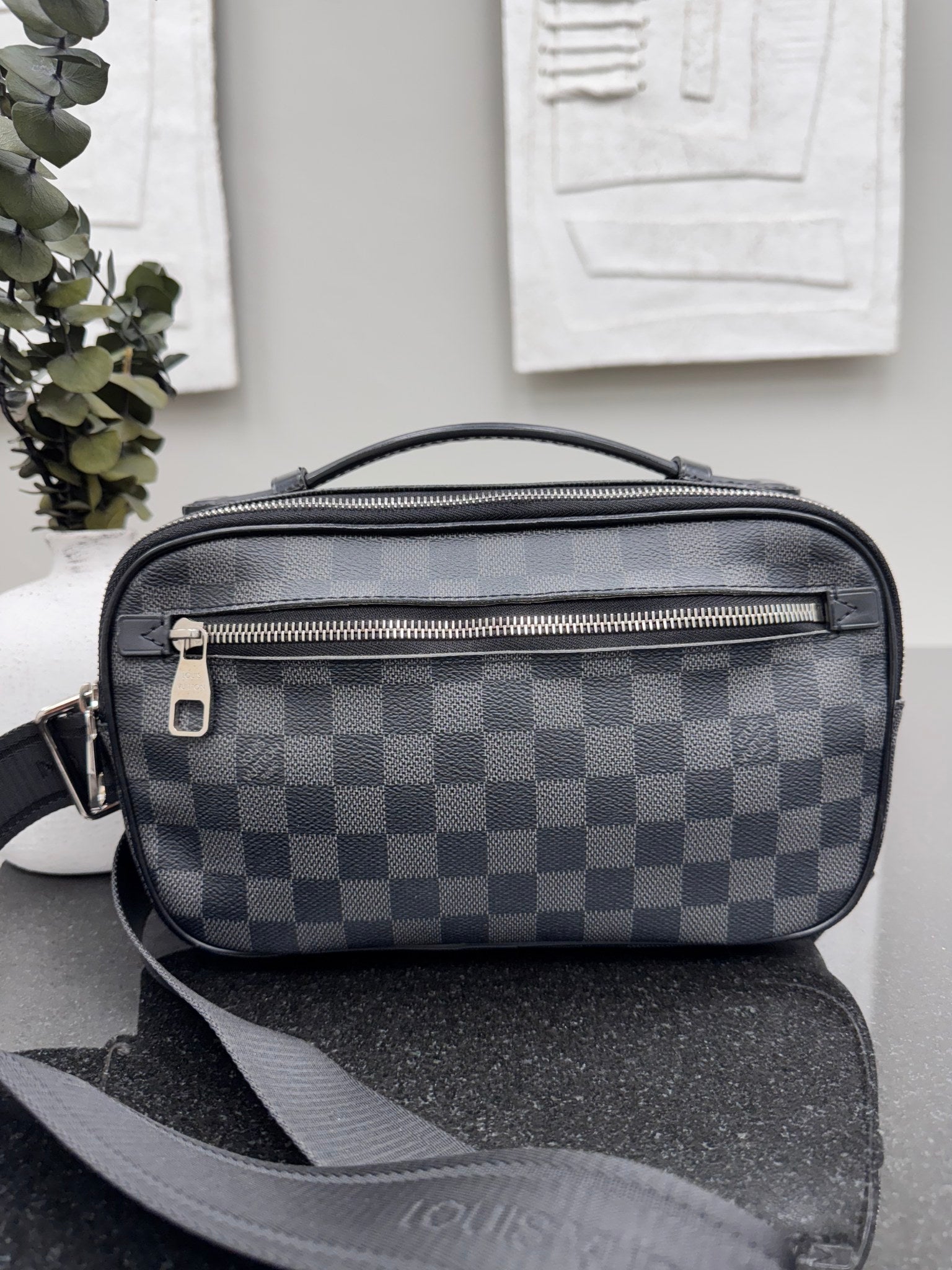 Louis Vuitton Damier Graphite Ambler Crossbody Bag