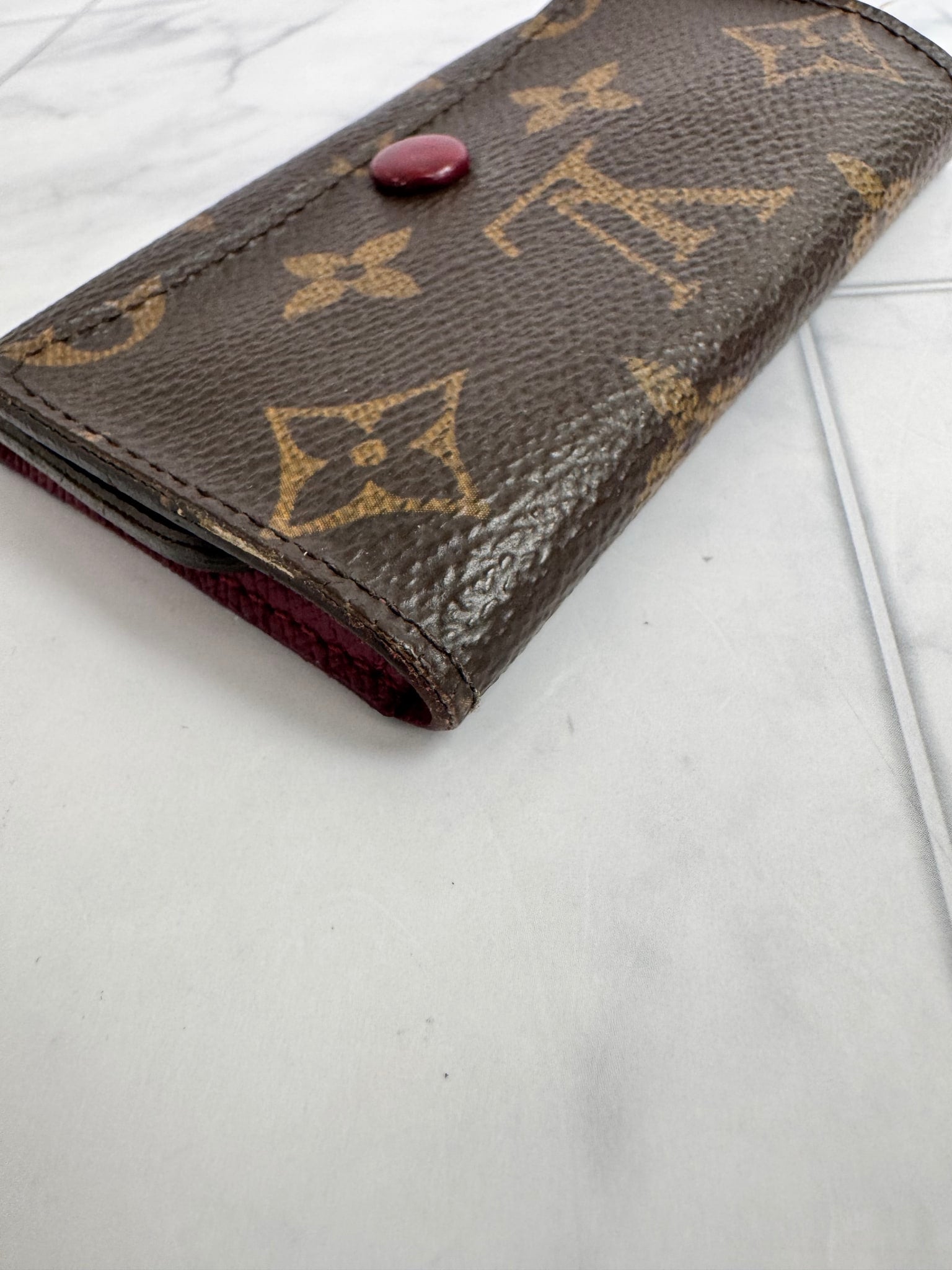 Louis Vuitton Monogram And Fuchsia 6 Key Holder