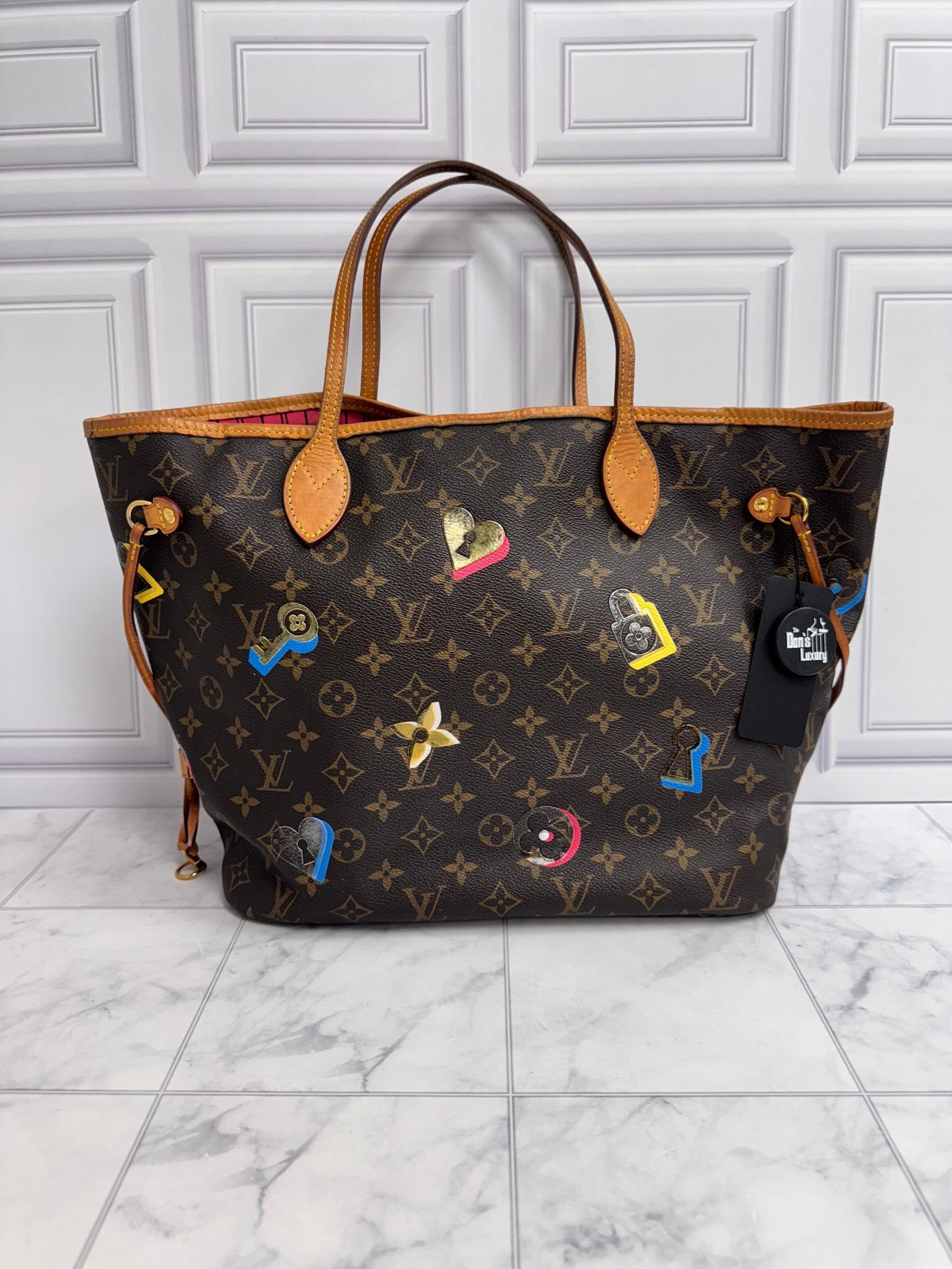 Louis Vuitton Monogram Love Lock Neverfull MM