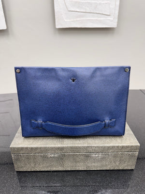 Christian Dior Blue Epi Bee Clutch
