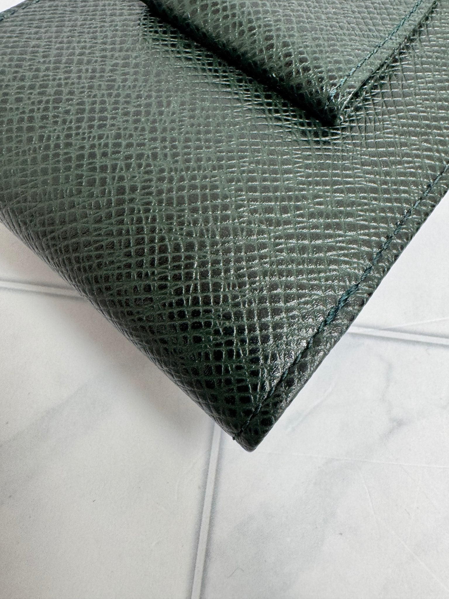 Louis Vuitton Green Taiga Leather Glasses Case 