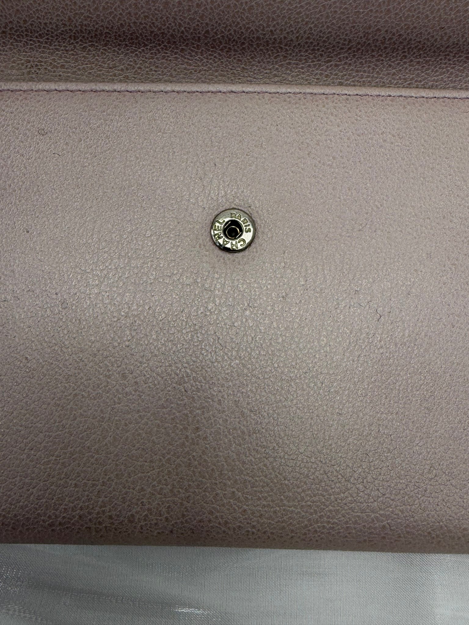 Chanel Pink Lambskin Camellia Long Wallet