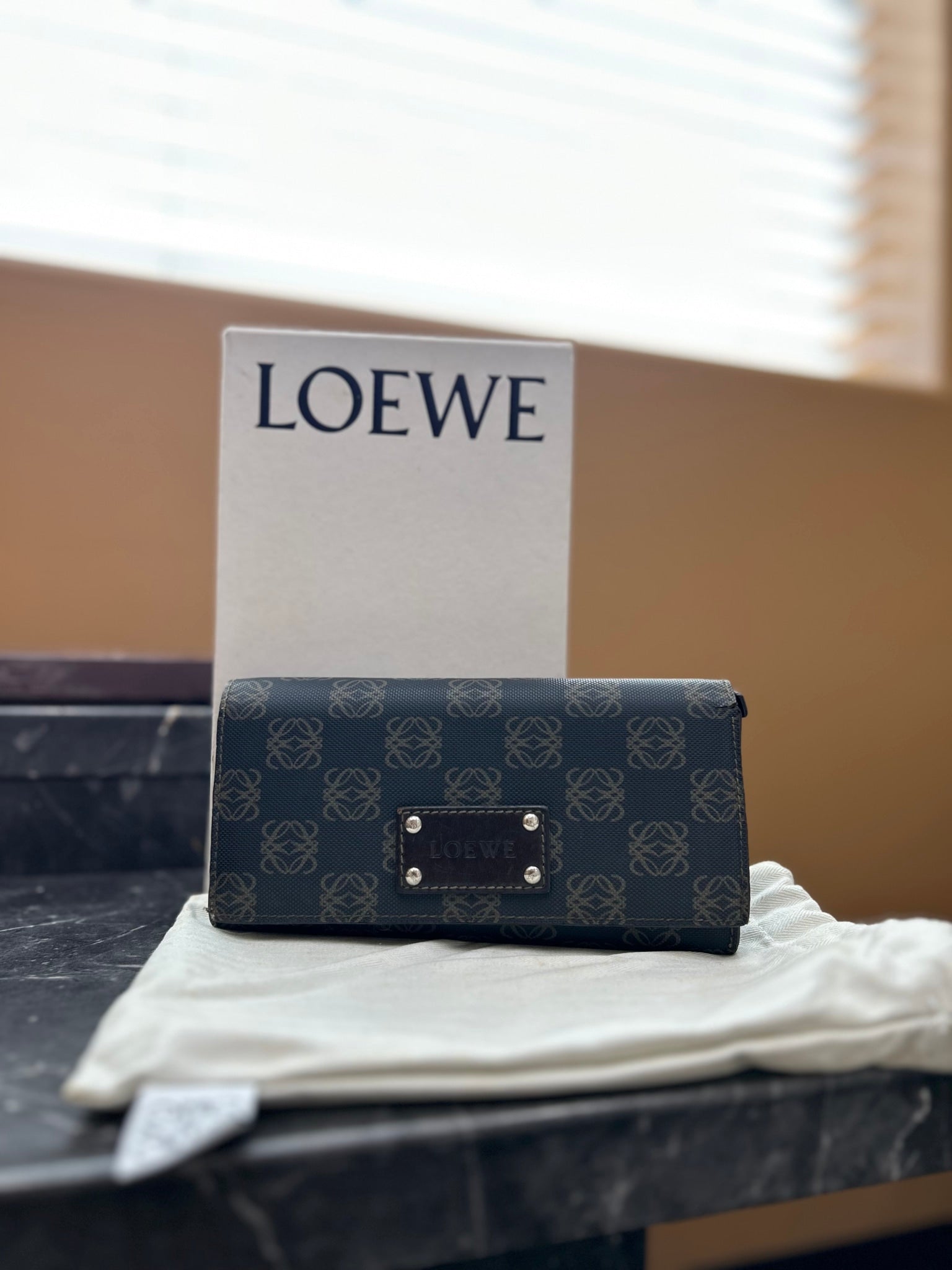 Loewe Coated Canvas Anagram Bifold Wallet