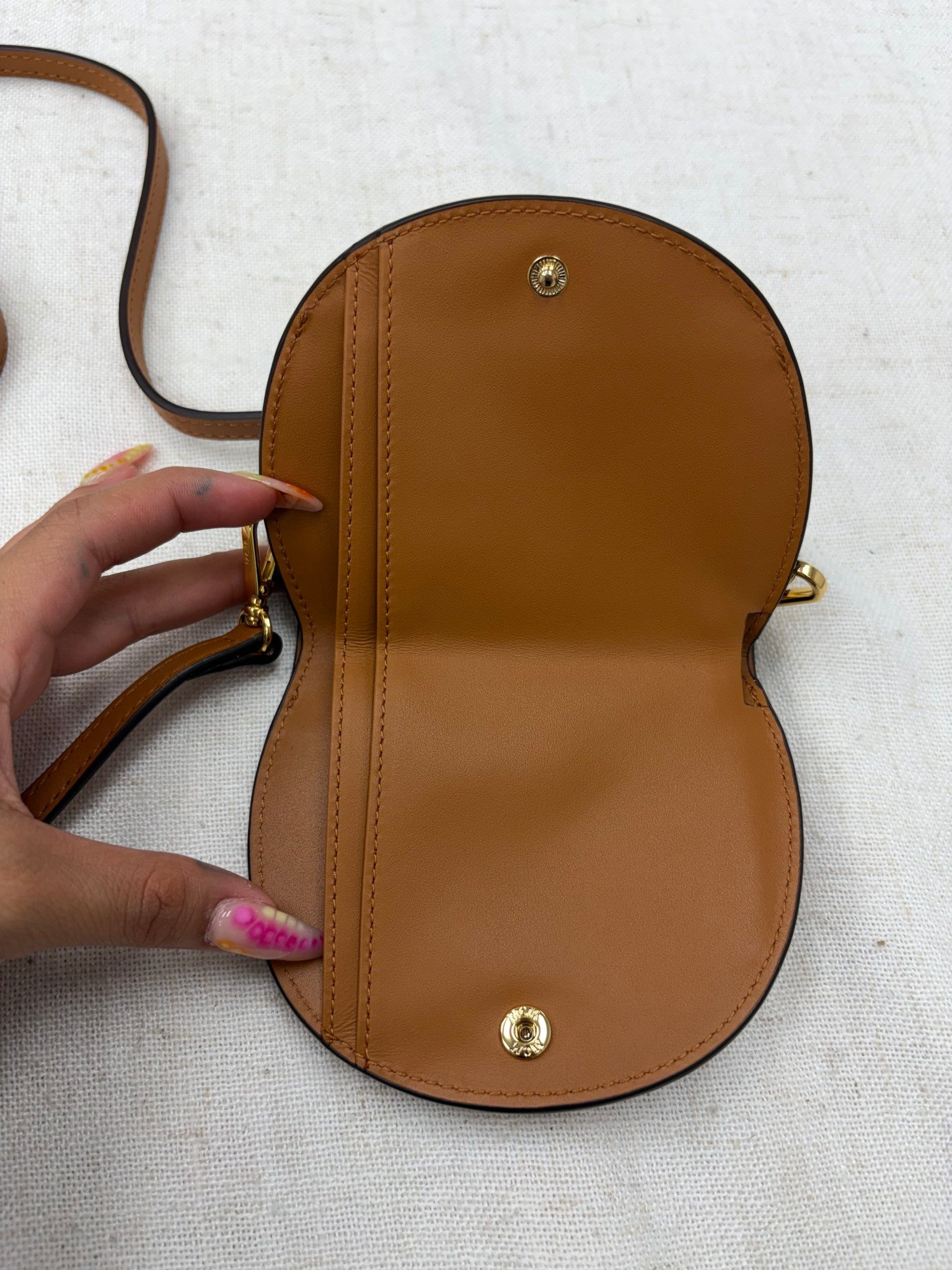 MCM Brown Visetos Patricia Crossbody Bag