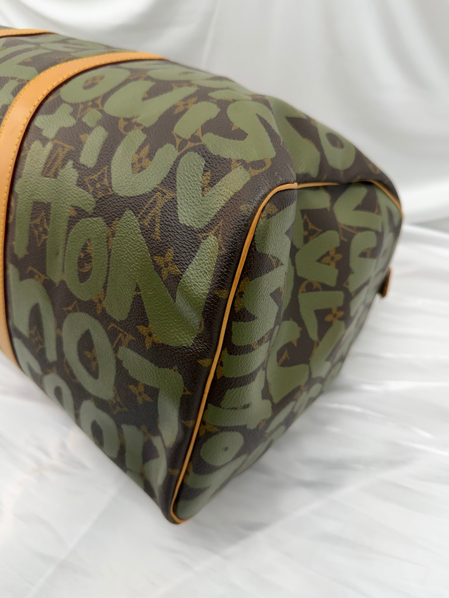 Louis Vuitton x Stephen Sprouse Monogram Green Graffiti Keepall 50