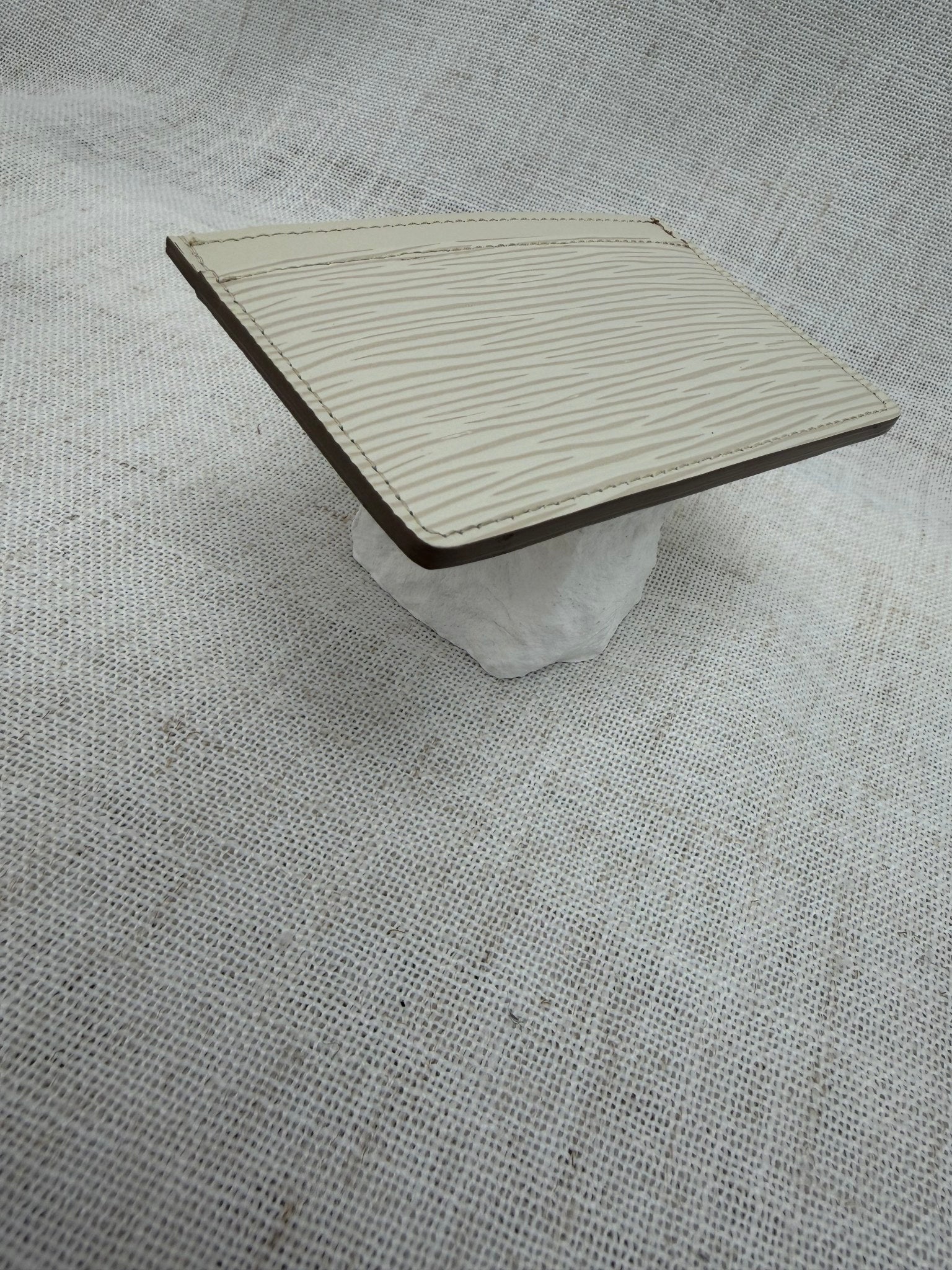 Louis Vuitton White Epi Card Holder