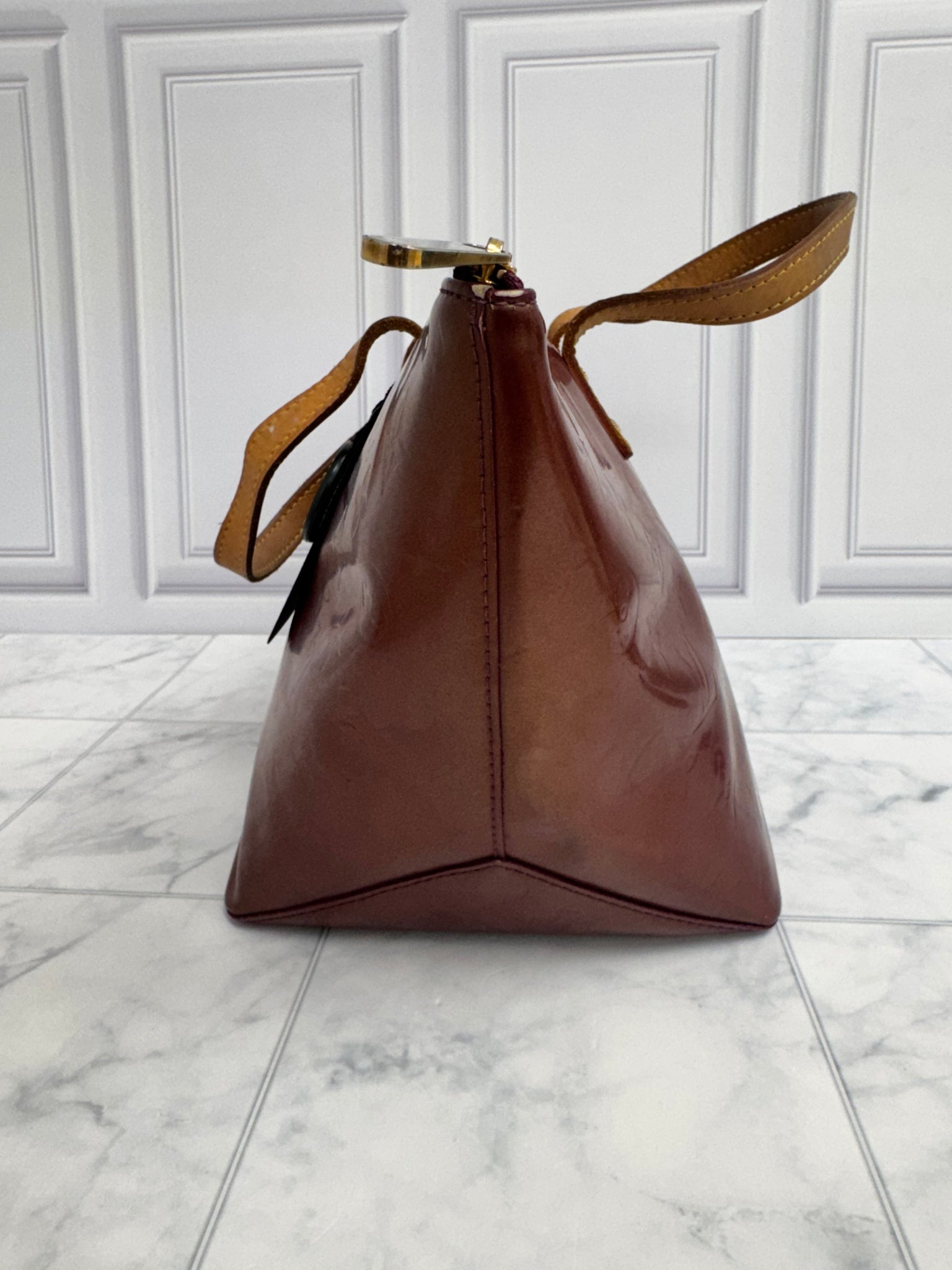 Louis Vuitton Plum Monogram Vernis Bellevue PM