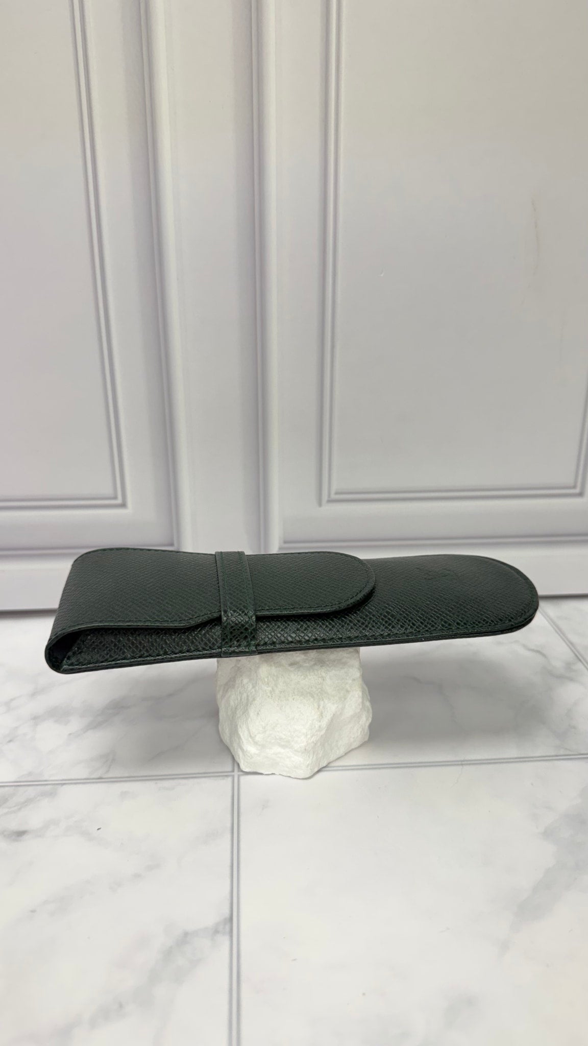 Louis Vuitton Green Taiga Leather Pen Holder