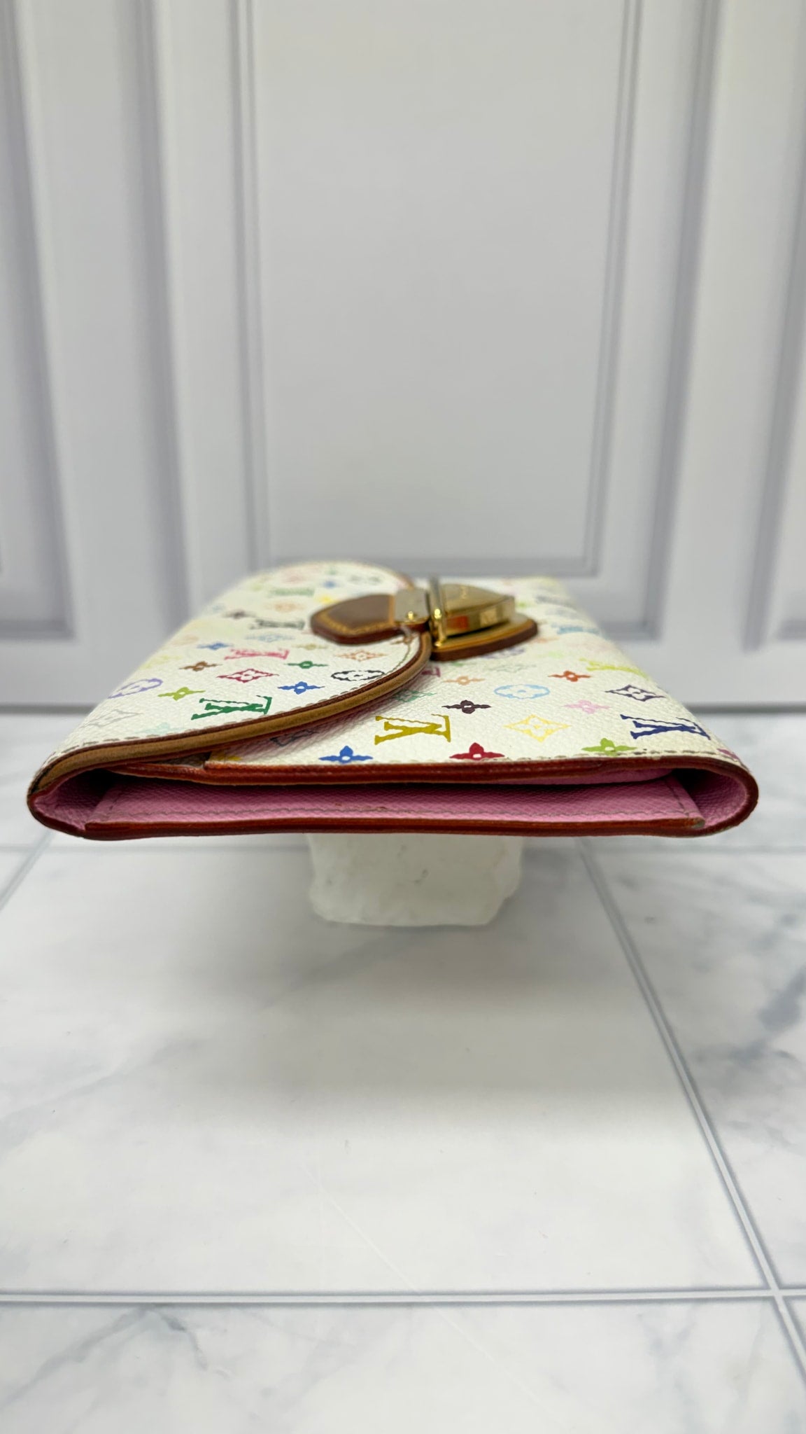 Louis Vuitton White Multicolor Monogram Eugenie Wallet