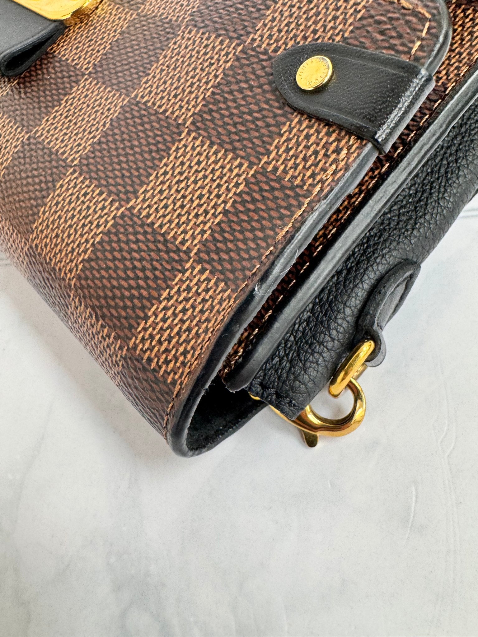Louis Vuitton Damier Ebene Black Vavin Wallet On A Chain