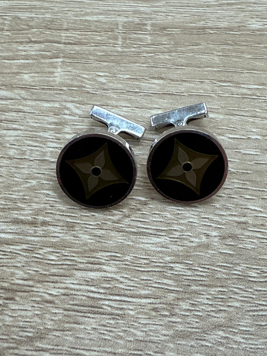Louis Vuitton Damier Ebene Cuff Links