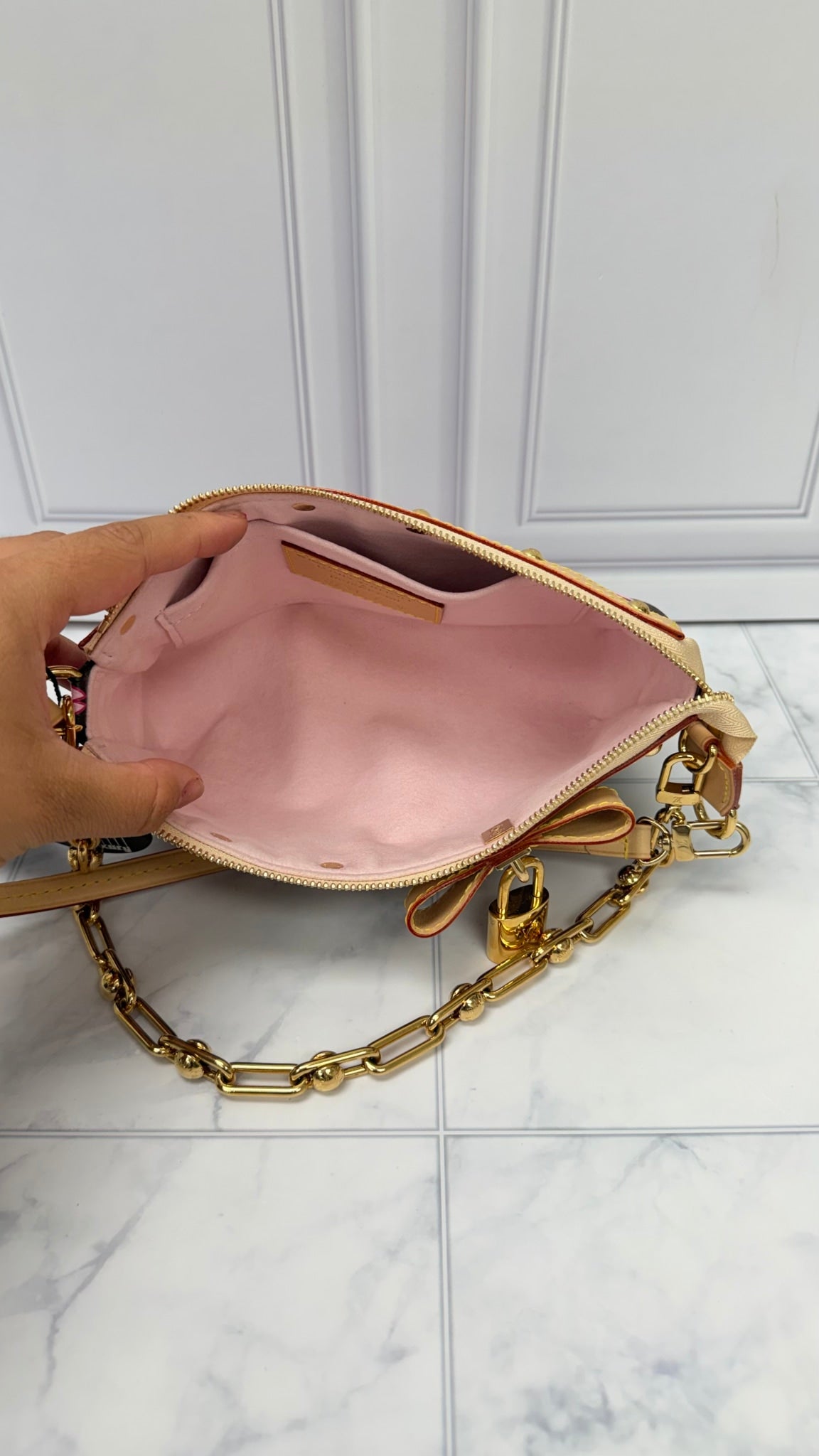 BRAND NEW - Louis Vuitton Monogram  X Murakami Cherry Blossom Pochette Accessories Shoulder Bag 