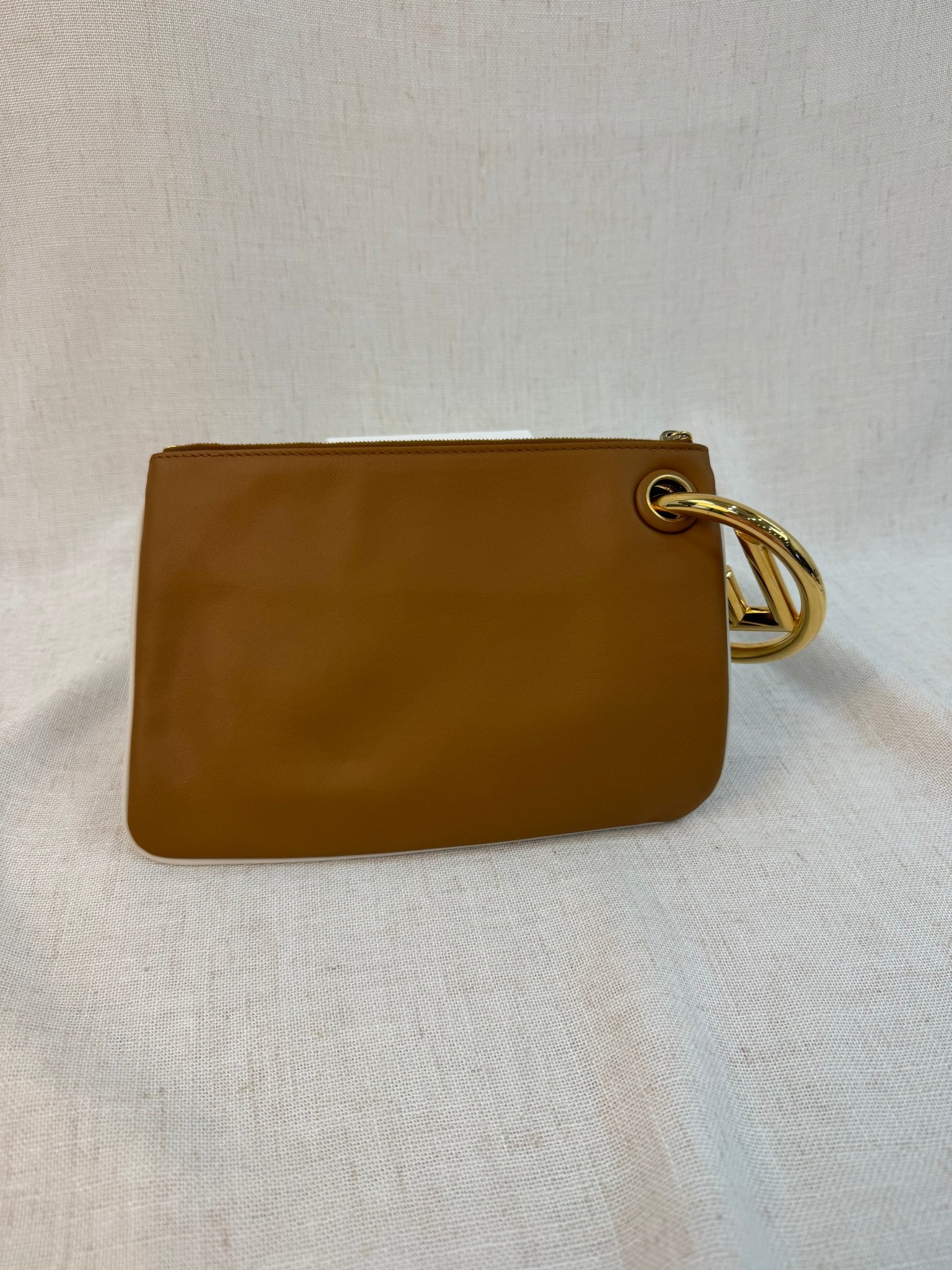 Fendi Multicolor Leather Triplette Pouch Clutch