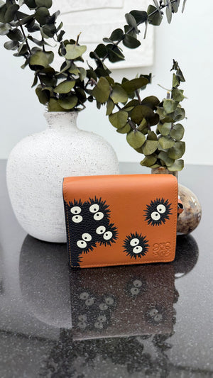 BRAND NEW - Loewe x Studio Ghibli Brown Leather Compact Wallet