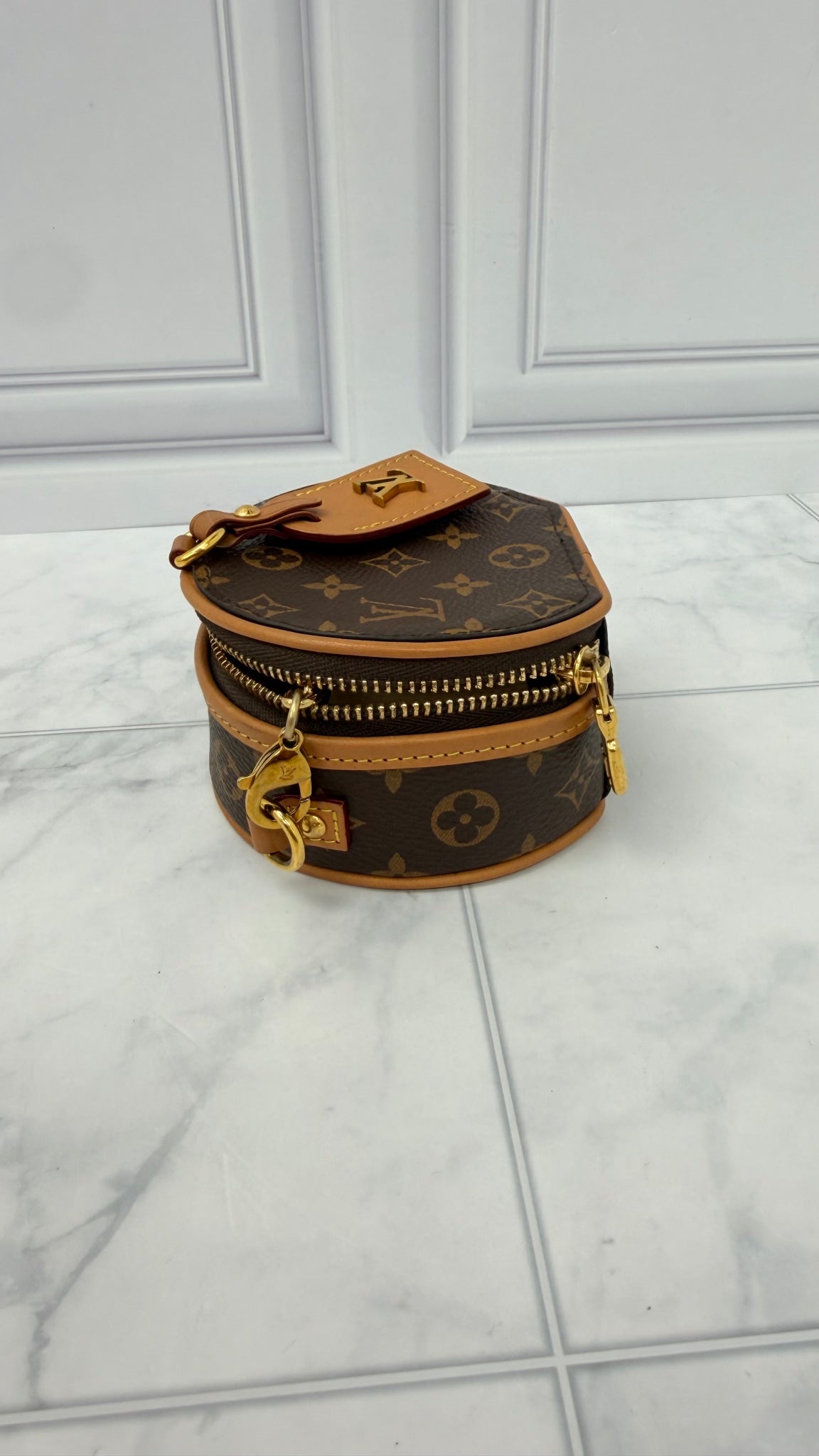 Louis Vuitton Monogram Mini Boite Chapeau Necklace Bag