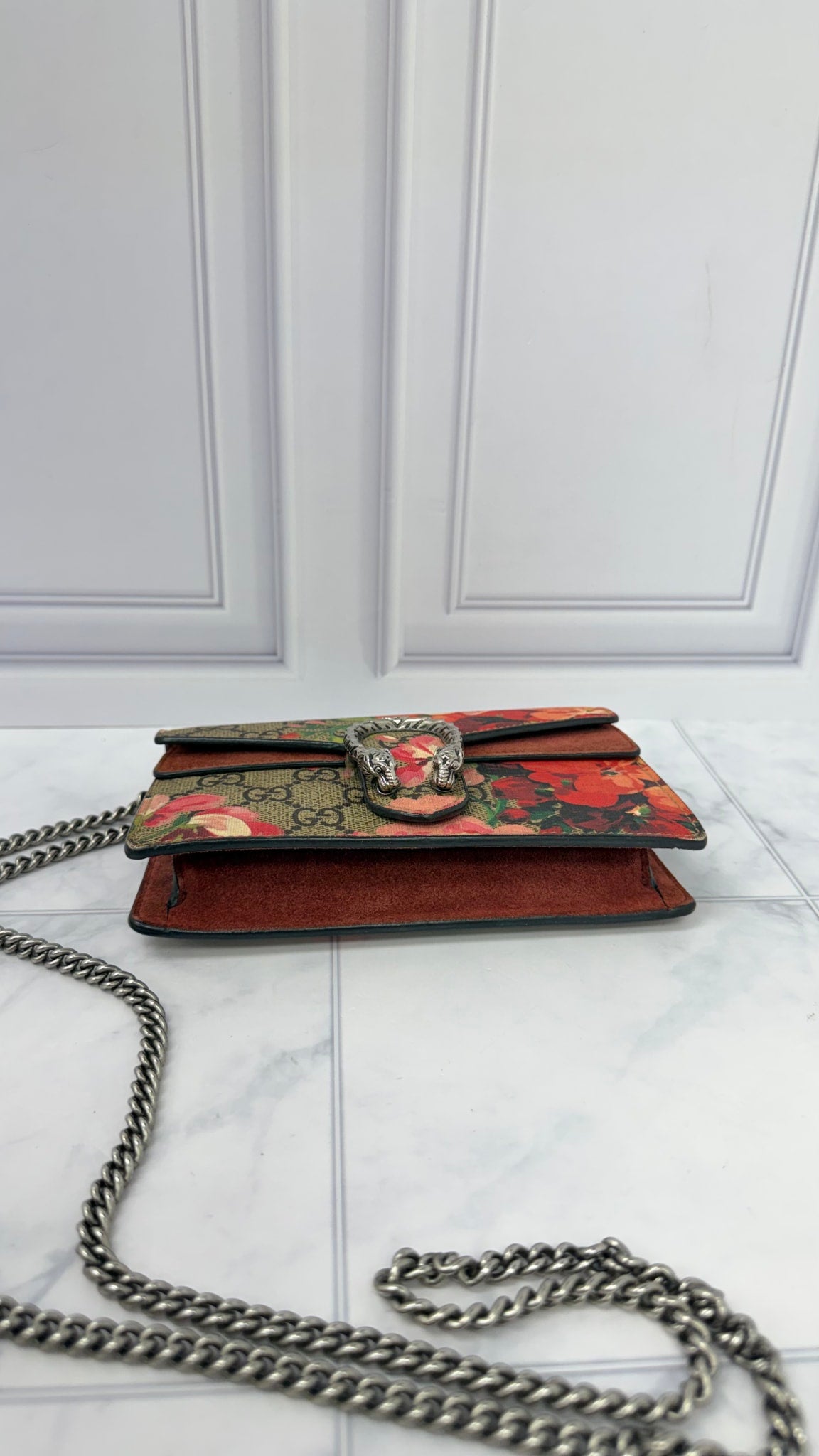 Gucci GG Supreme Dionysus Bloom Super Mini Crossbody 
