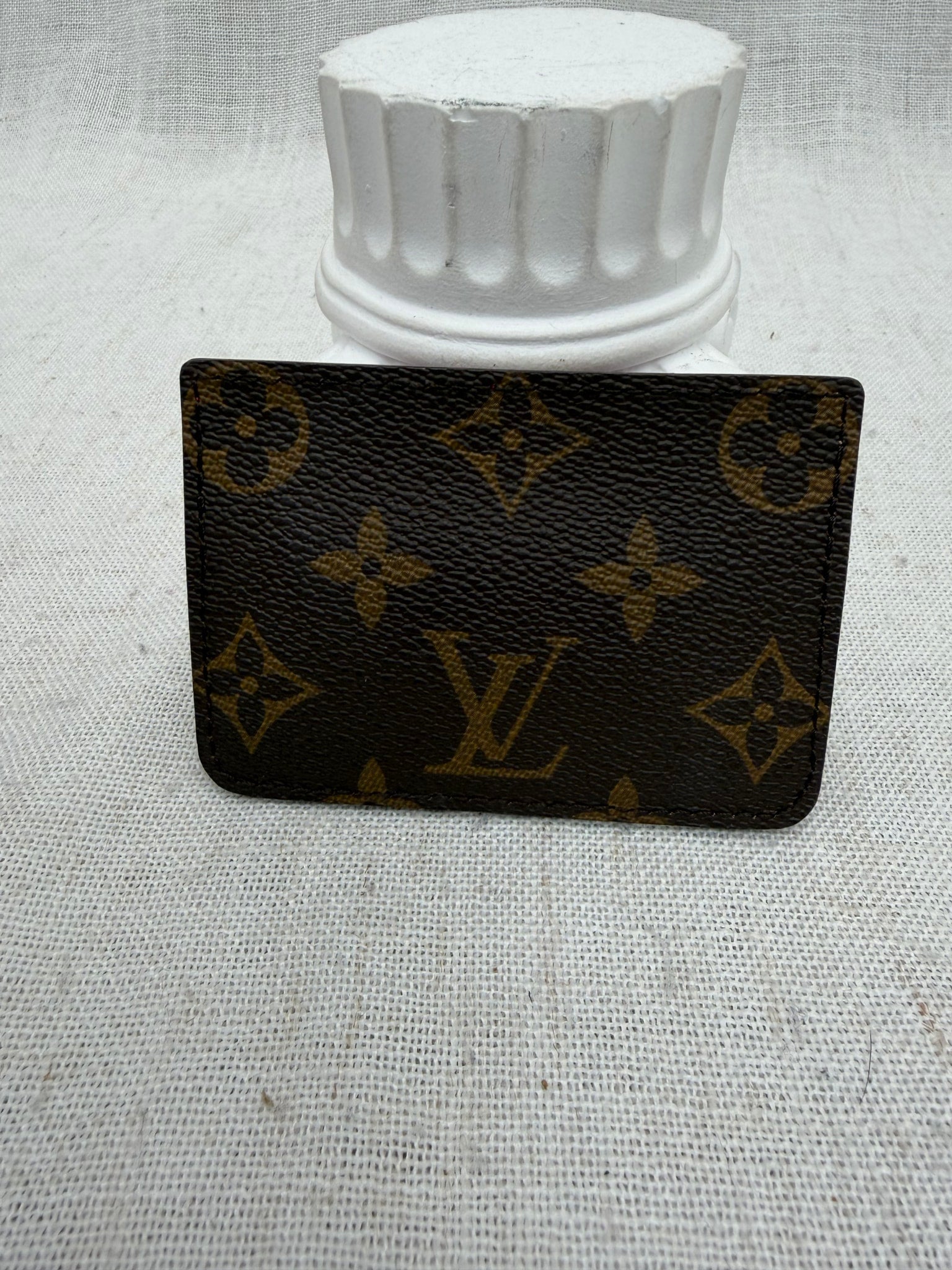 Louis Vuitton Monogram & Red Card Holder 