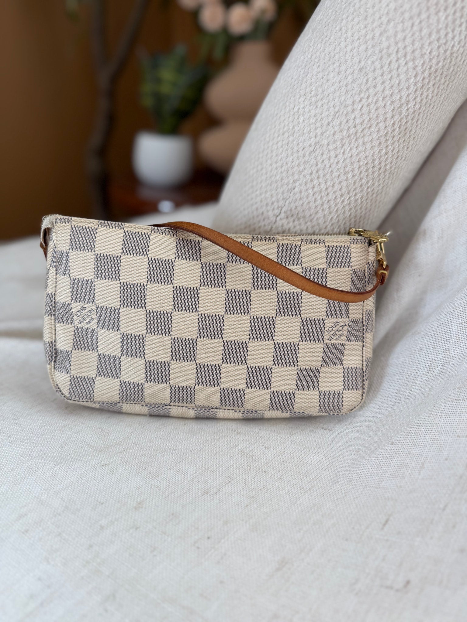 Louis Vuitton Damier Azur Pochette Bag