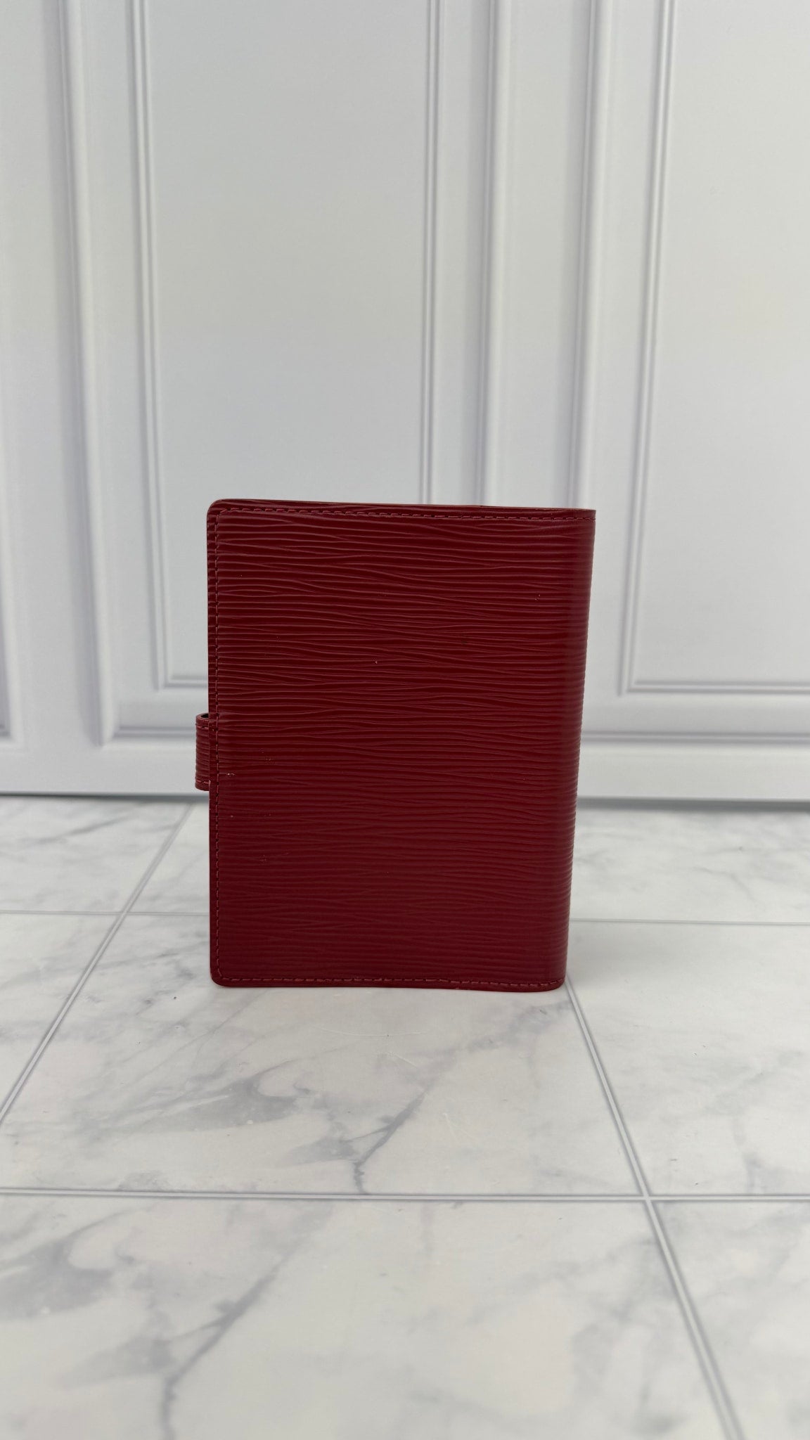 Louis Vuitton Red Epi Leather Passport Agenda Cover PM