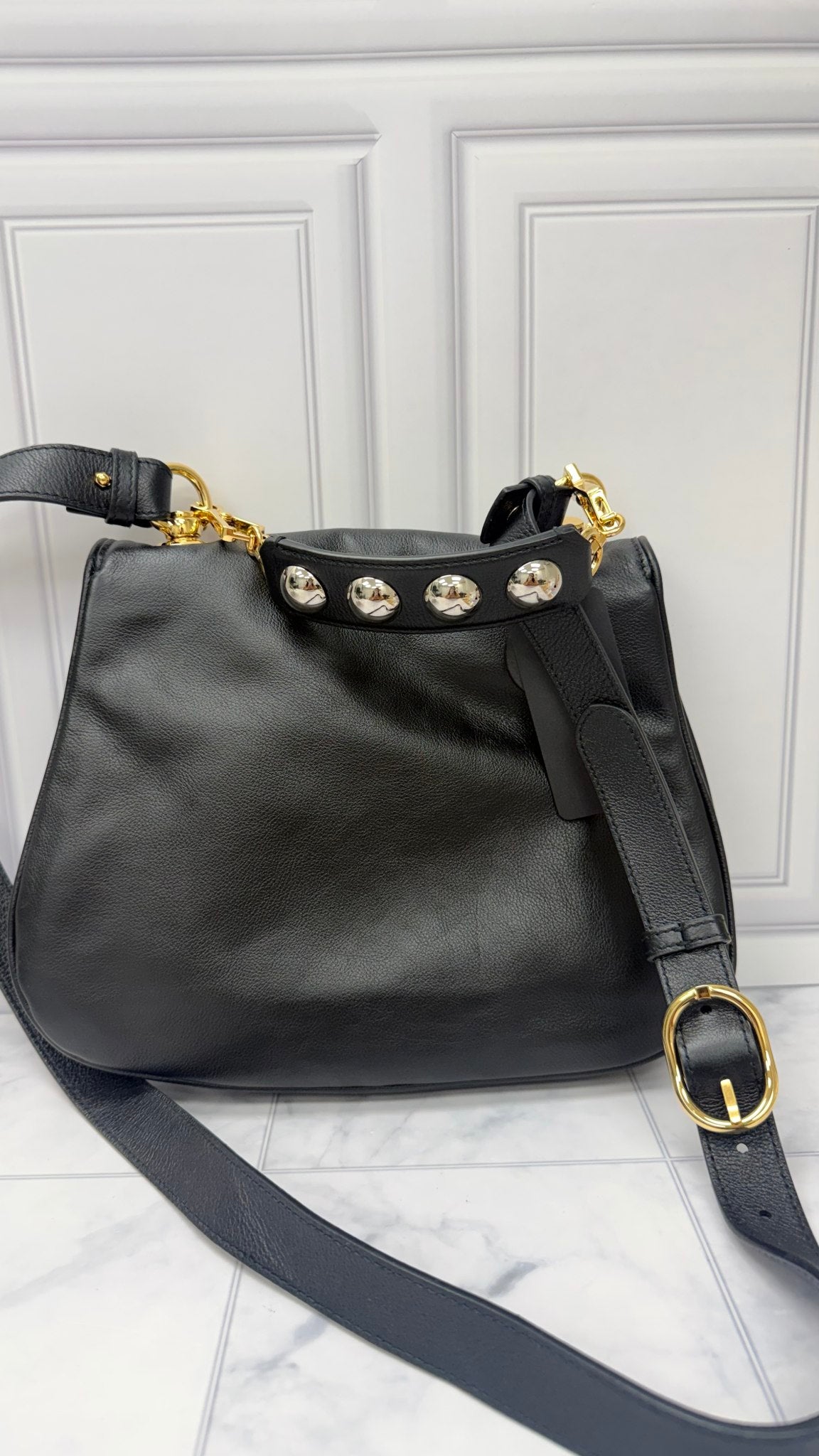 Gucci Black Leather Blondie Crossbody 