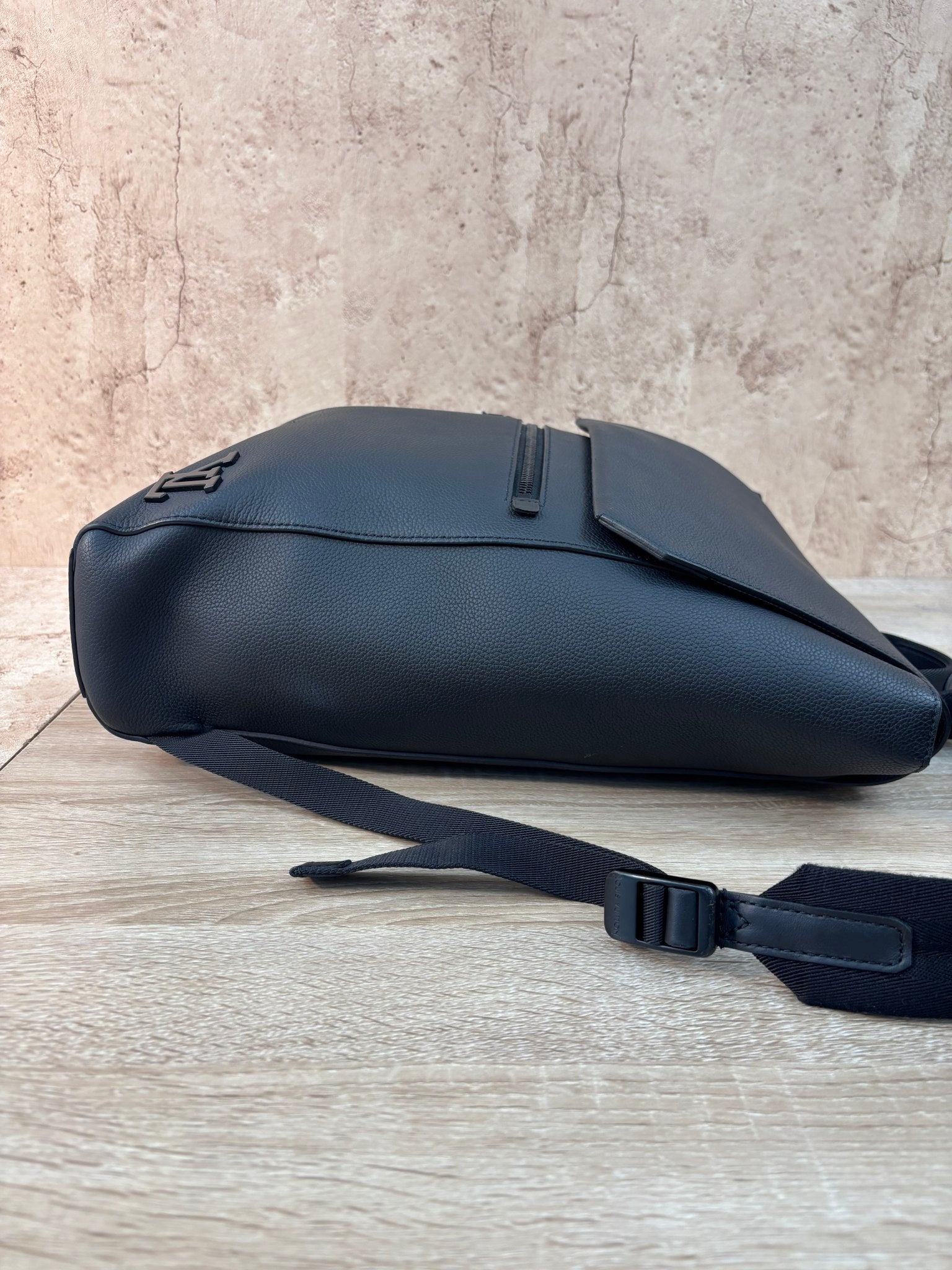 Louis Vuitton Black Leather Fast Line Backpack