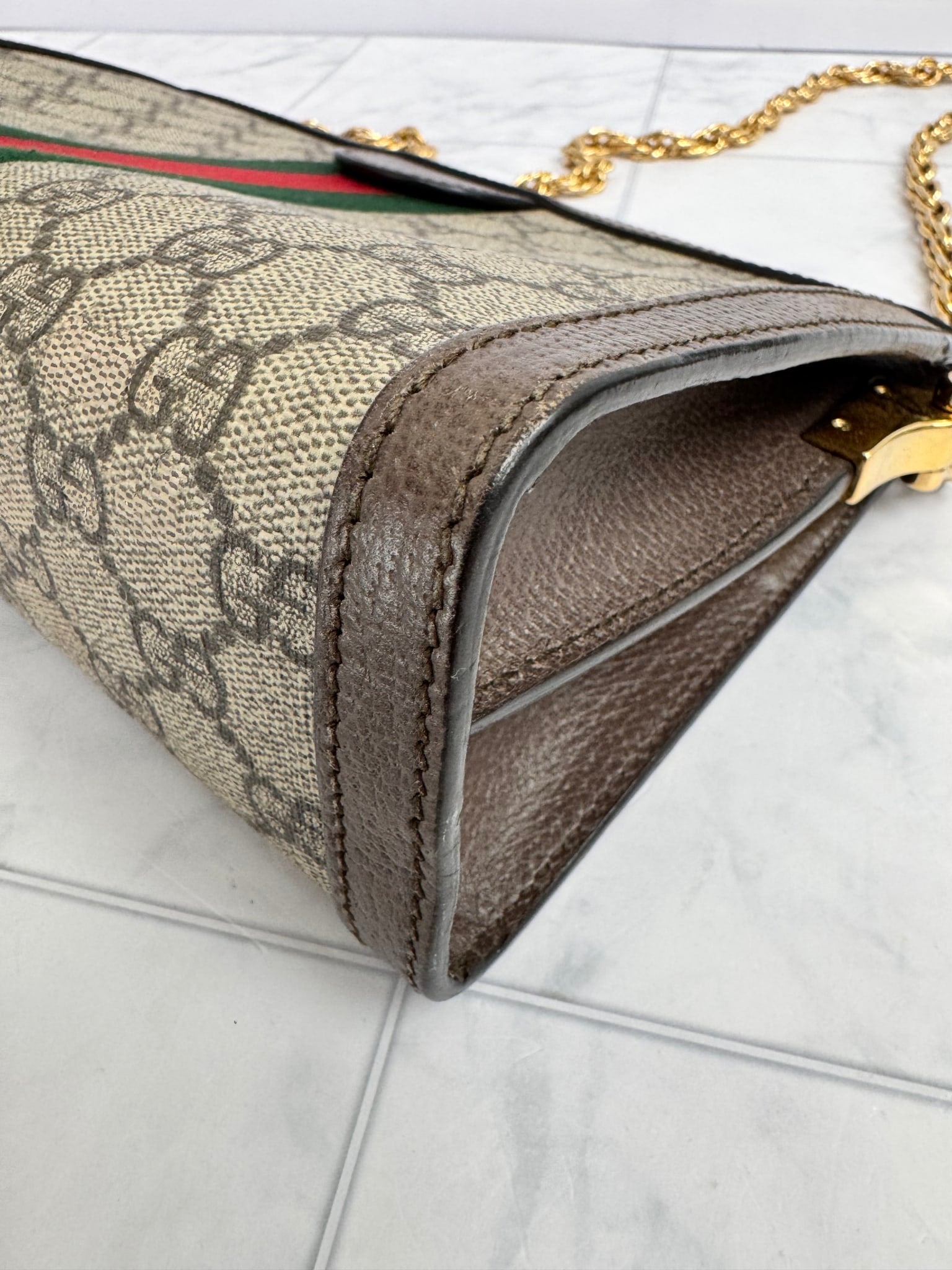 Gucci GG Supreme Ophidia Small Chain Shoulder Bag