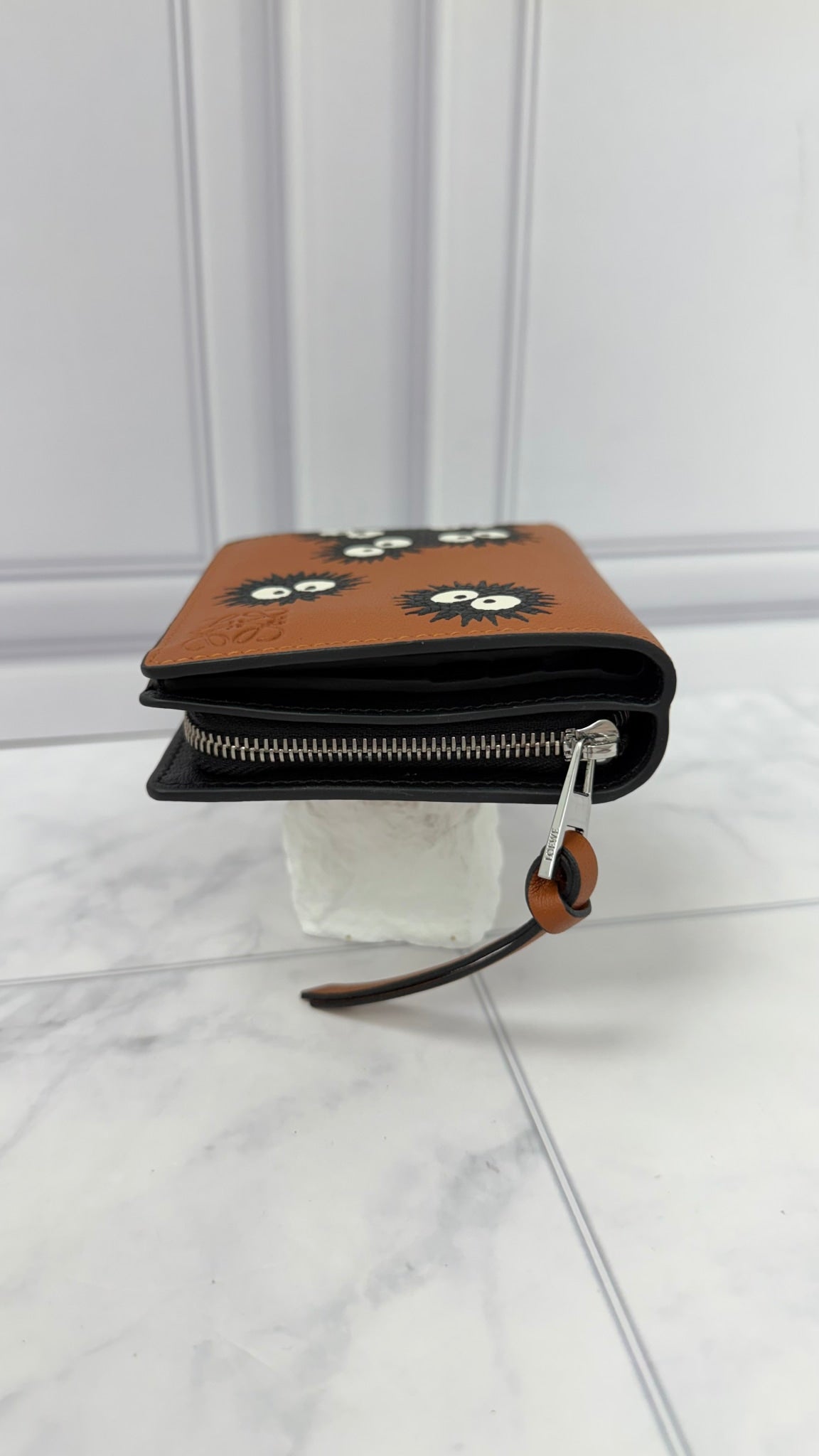 BRAND NEW - Loewe x Studio Ghibli Brown Leather Compact Wallet 