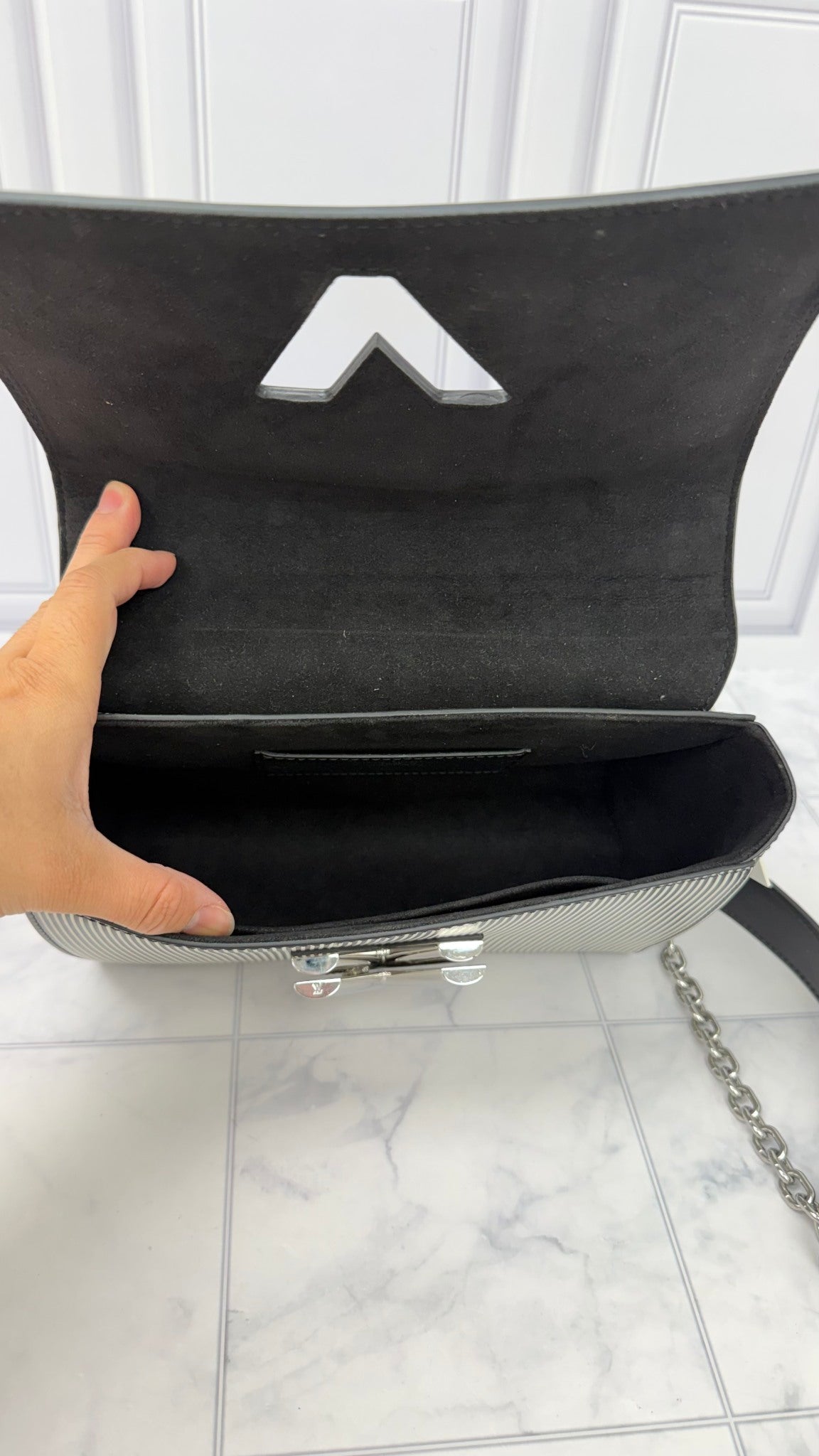 Louis Vuitton Blue Multicolor Epi Leather Twist Chain Handbag 