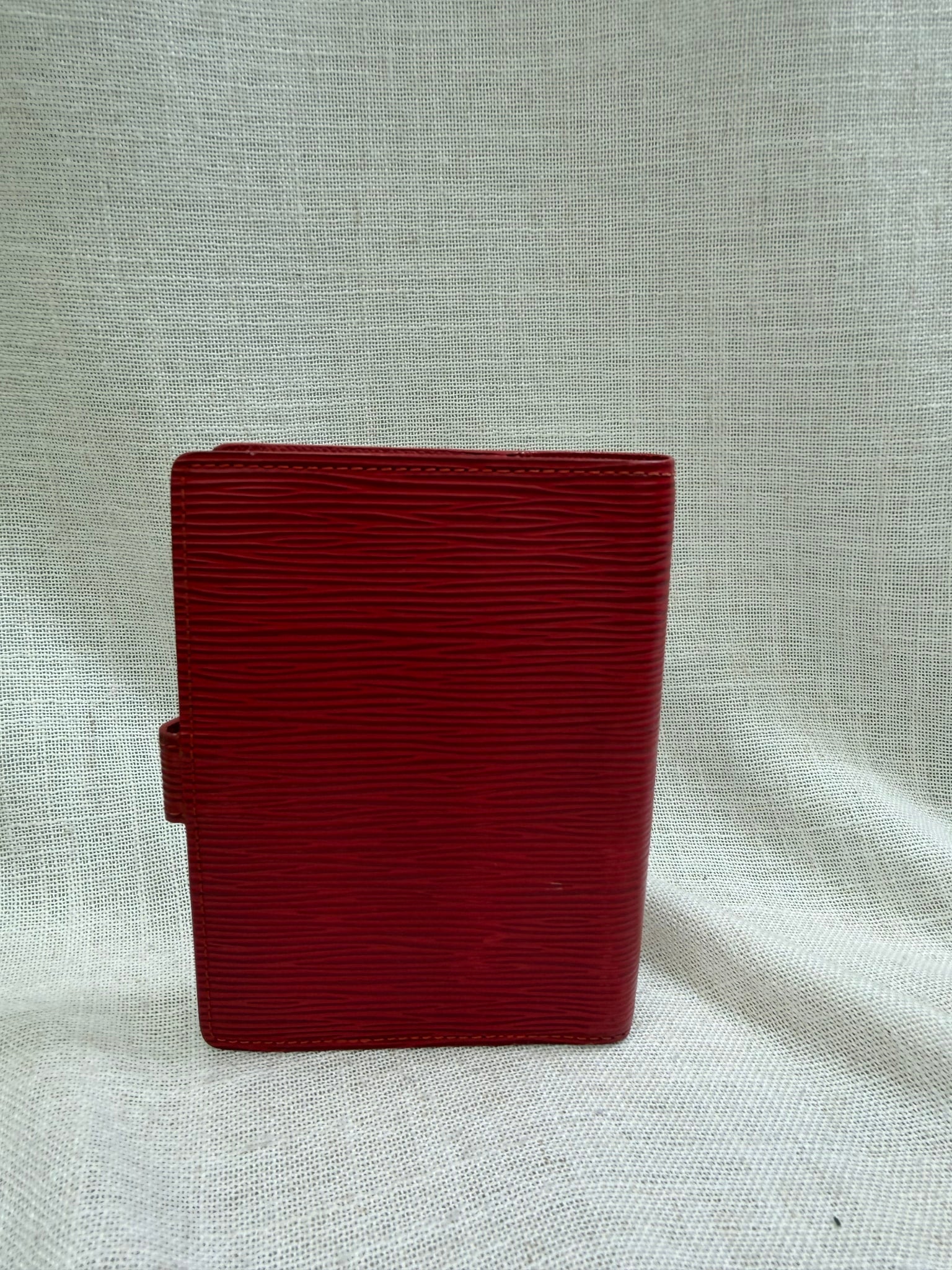 Louis Vuitton Red Epi Leather Passport Agenda Cover 