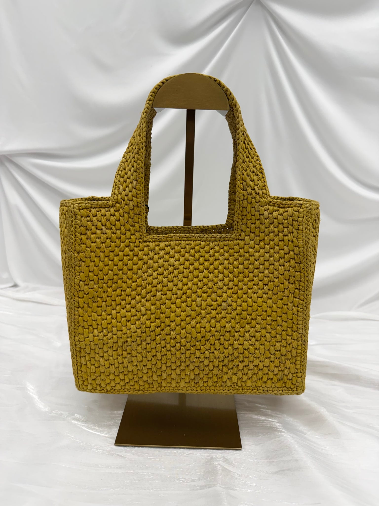 LIKE NEW- Loewe Yellow Raffia Tote