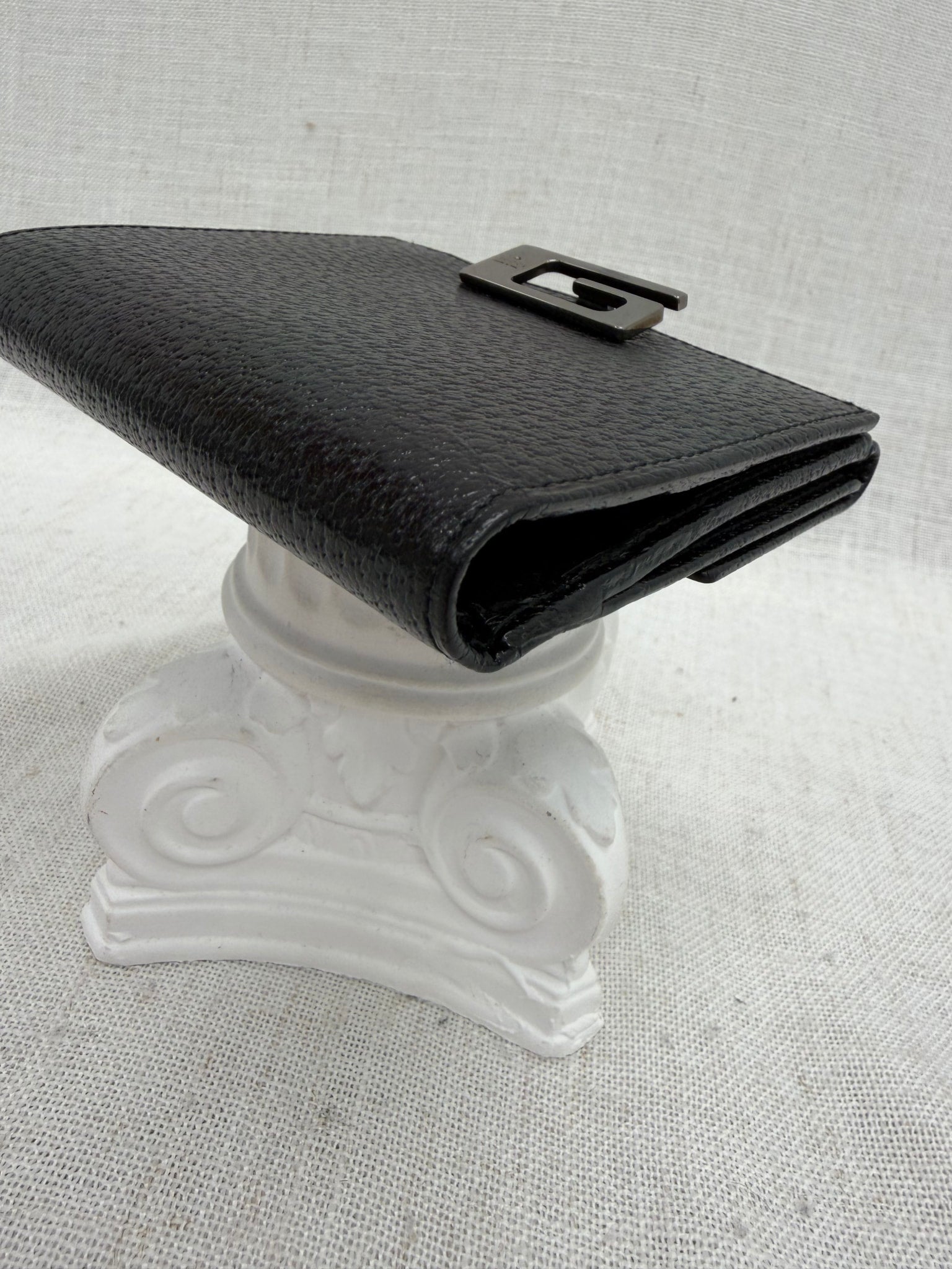 Gucci Black Leather Compact Wallet