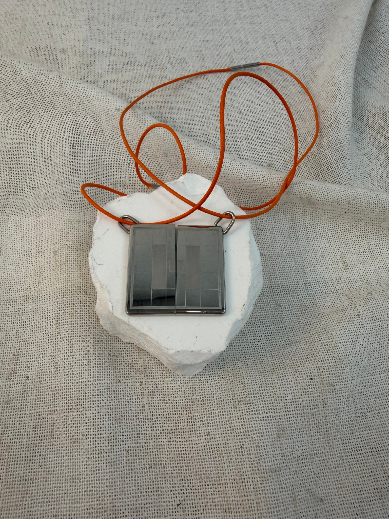 Hermes Silver H Symbole Pendant Necklace