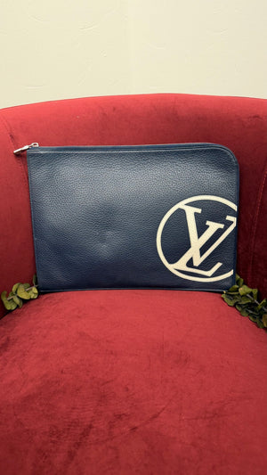 Louis Vuitton Navy Blue Taurillon Jour GM Pochette