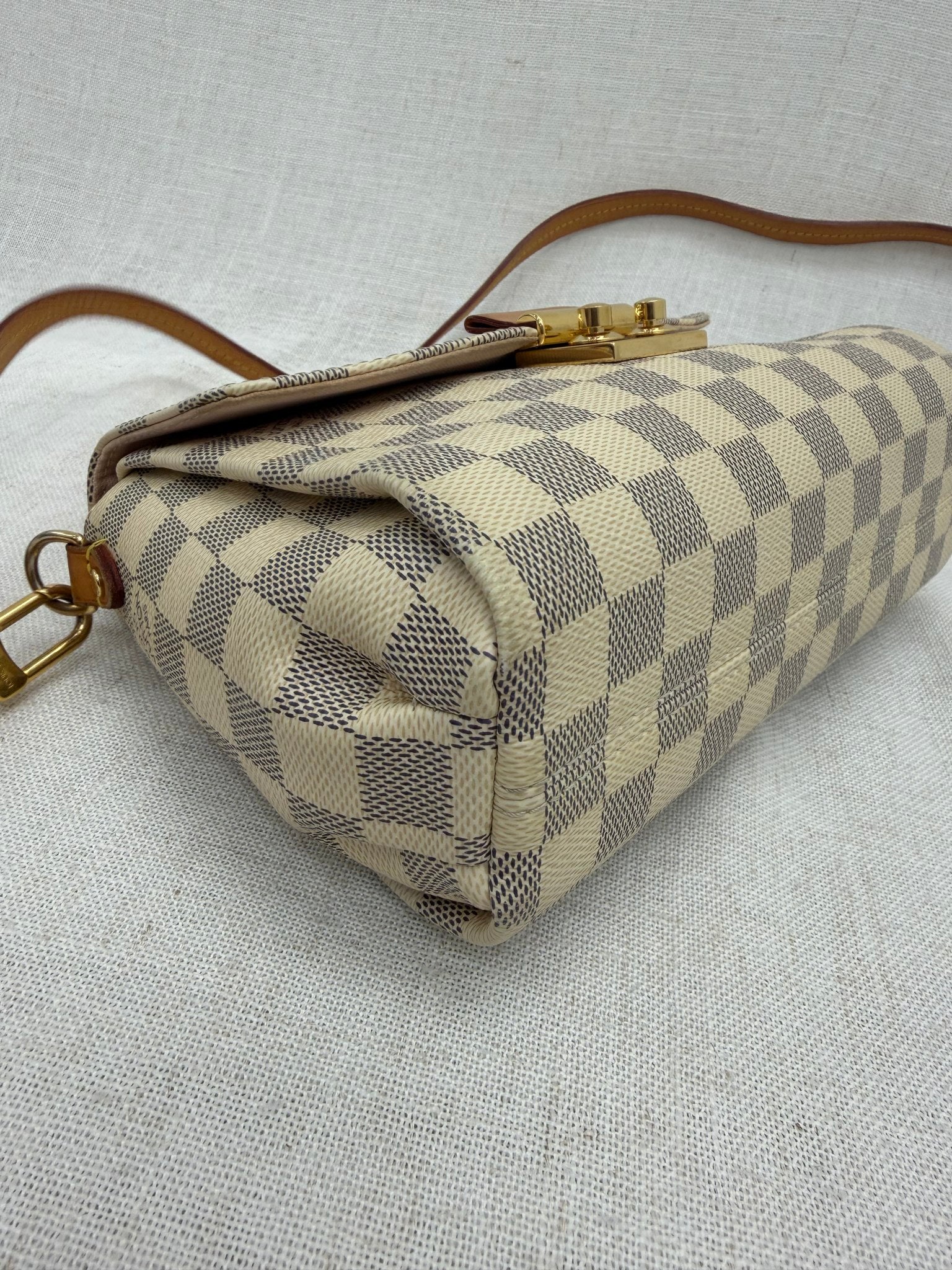 Louis Vuitton Damier Azur Croisette Top Handle Bag