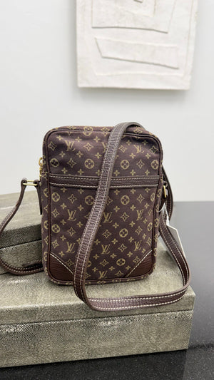 Louis Vuitton Brown Monogram Mini Lin Danube Crossbody Bag