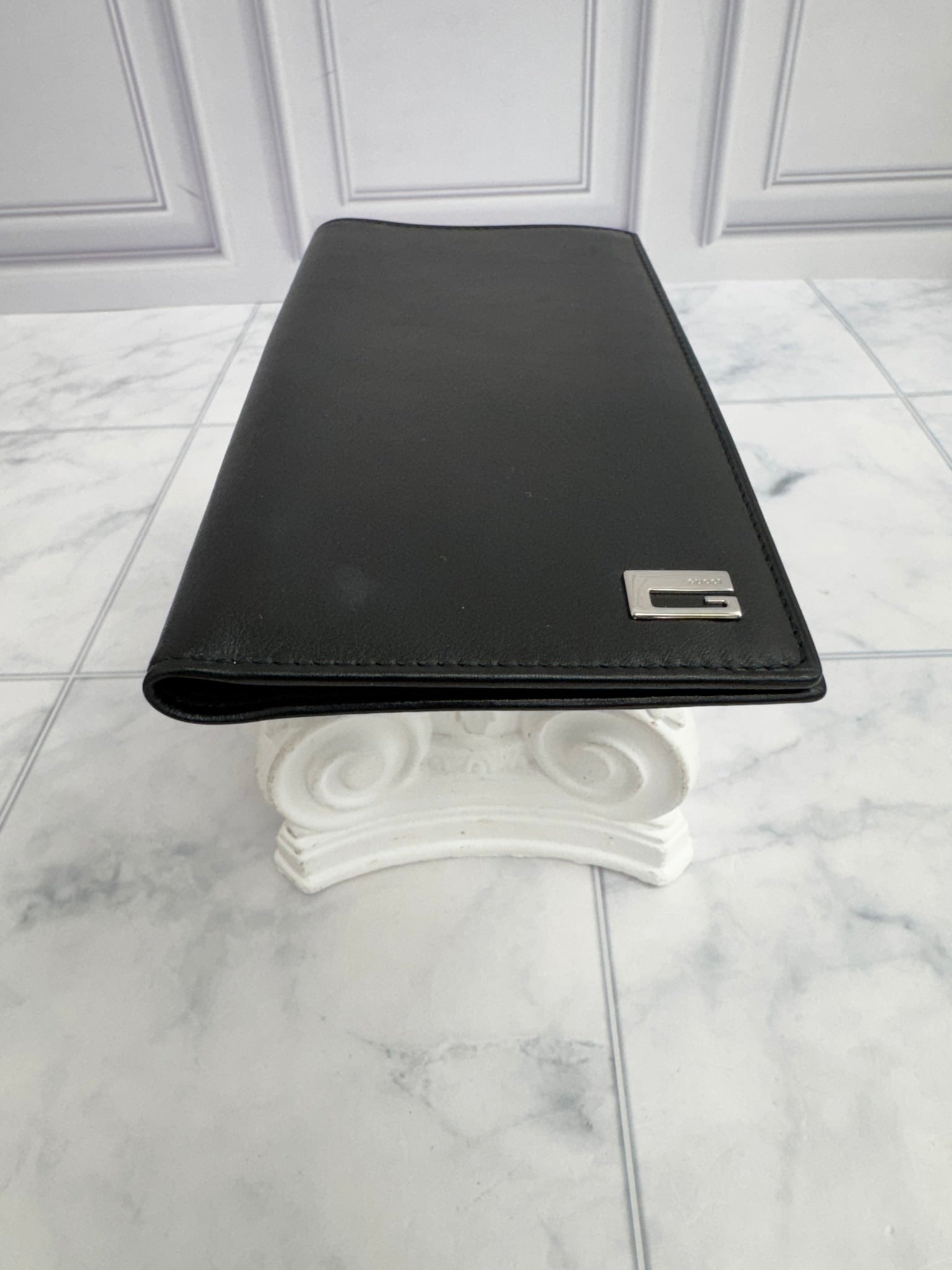 Gucci Black Leather Long Wallet