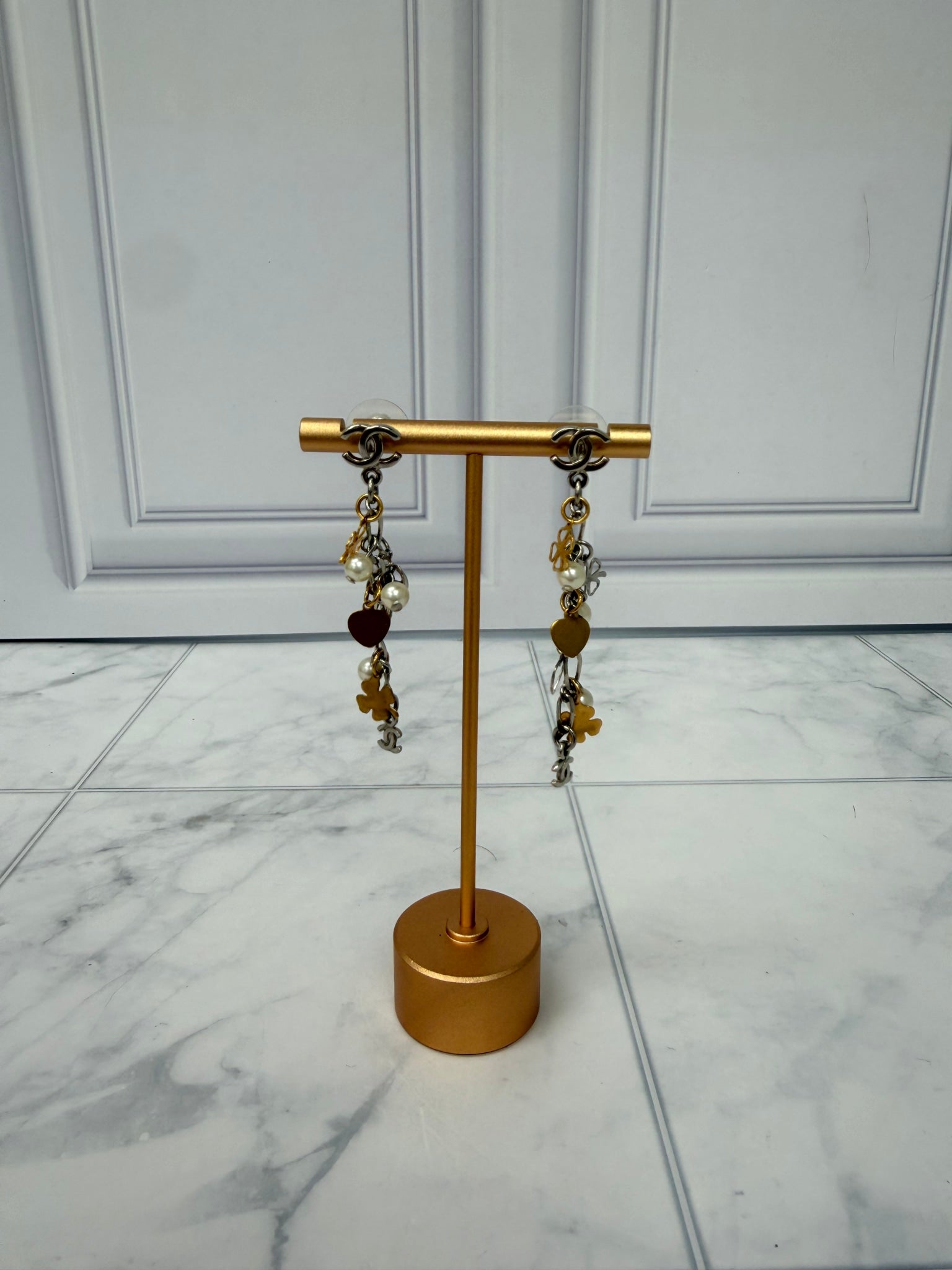 Chanel lucky charm earrings