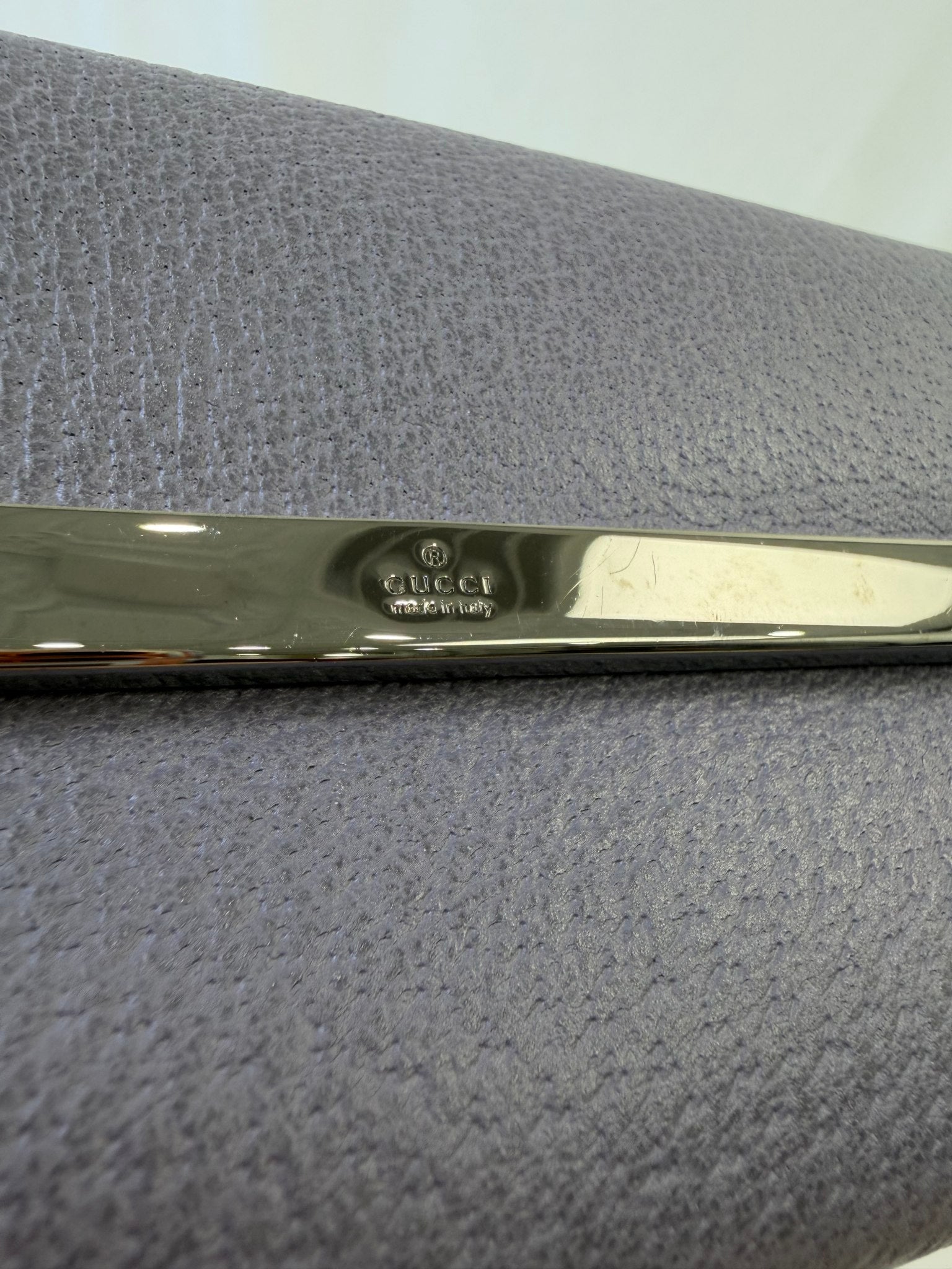 Gucci Lavender Leather Long Snap Wallet