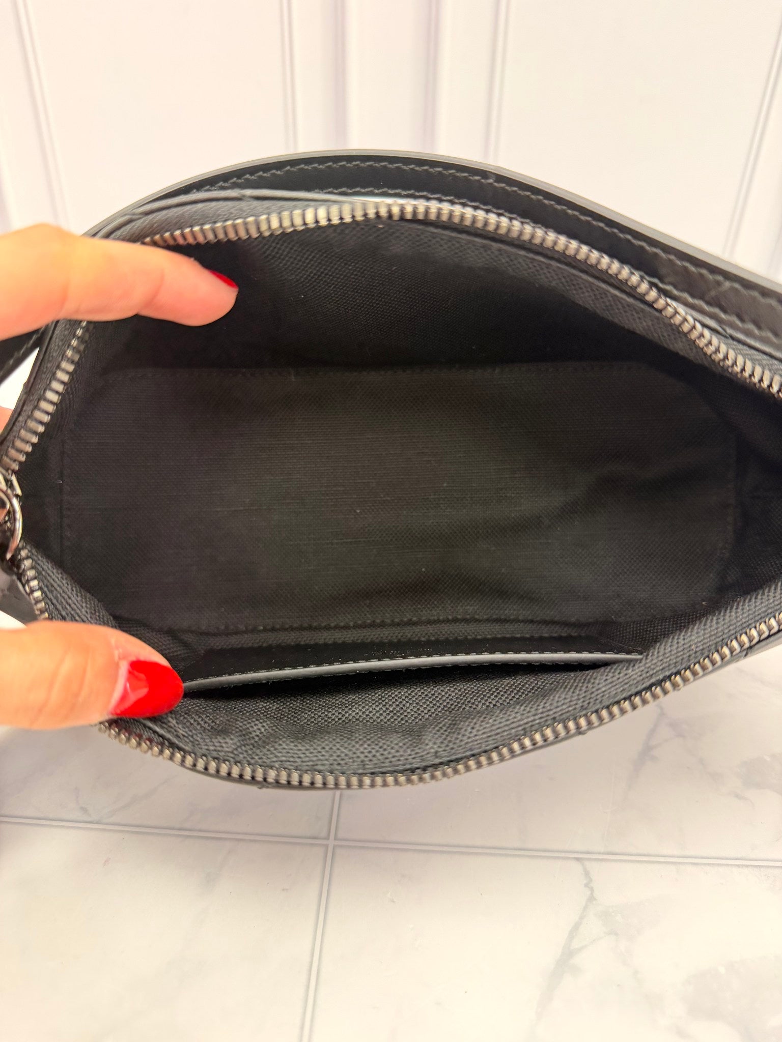 Gucci Black Quilted Leather Chevron Shoulder Bag