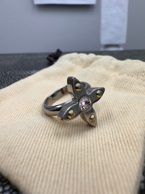 Louis Vuitton Silver Love Letters Timeless Ring