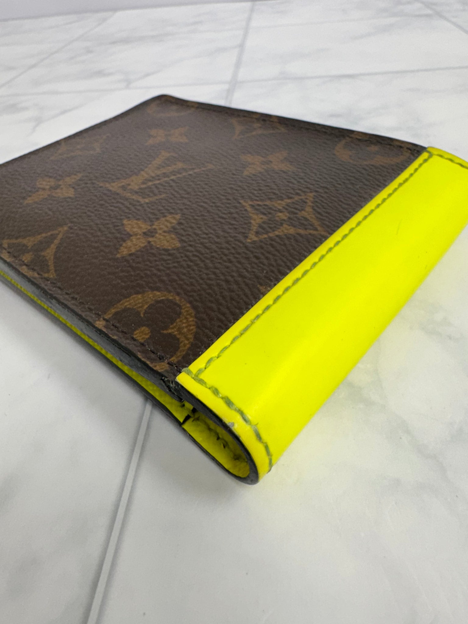 Louis Vuitton Monogram And Yellow Multiple Compact Wallet
